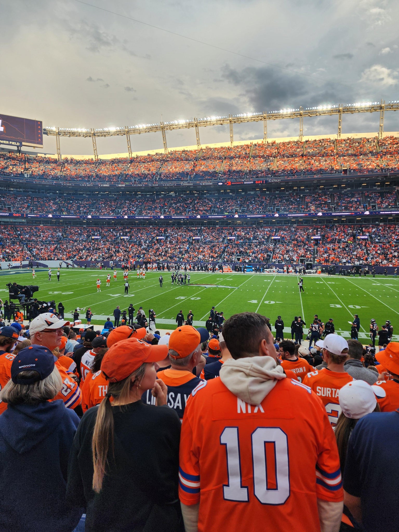 Real Fan View taken from Section 104 at Empower Field at Mile High by Renee W
