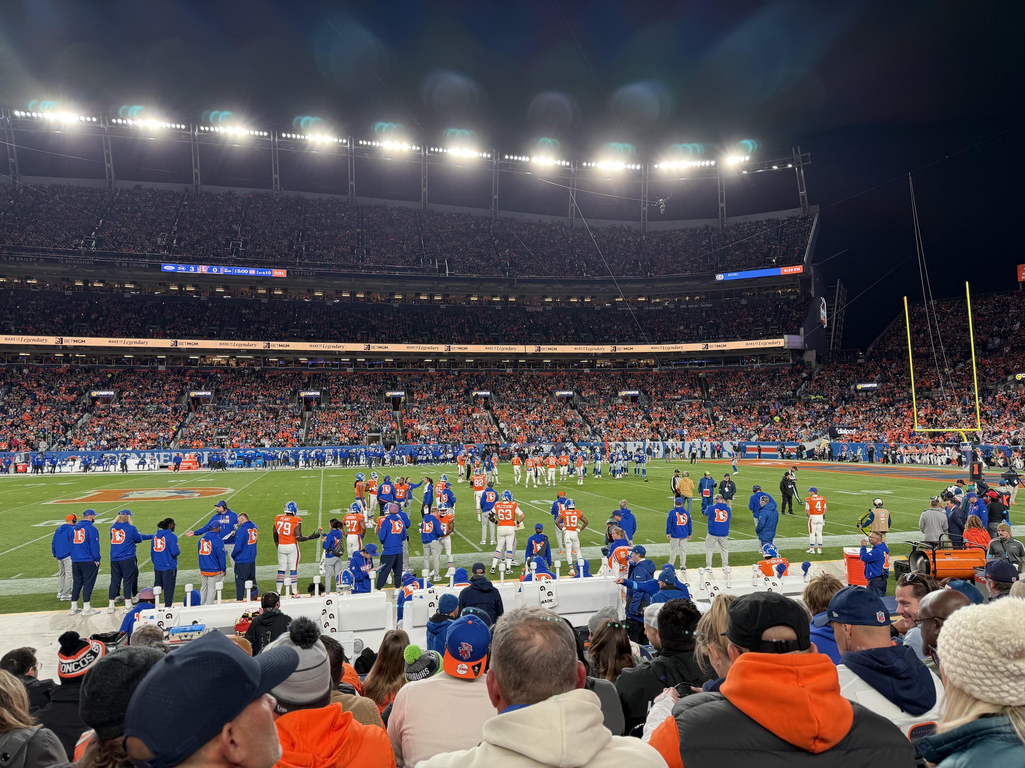 Real Fan View taken from Section 104 at Empower Field at Mile High by Danilo M