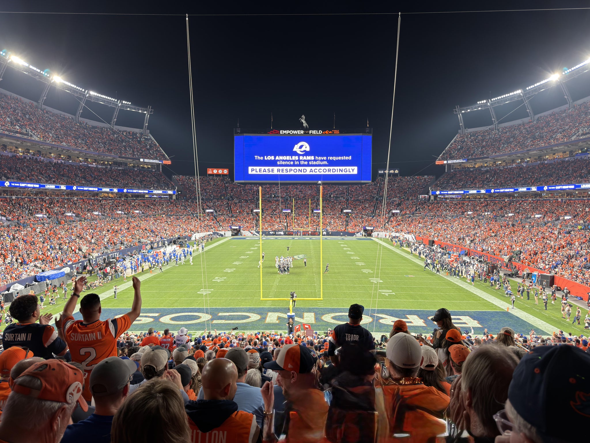 Real Fan View taken from Section 114 at Empower Field at Mile High by Yvonne G