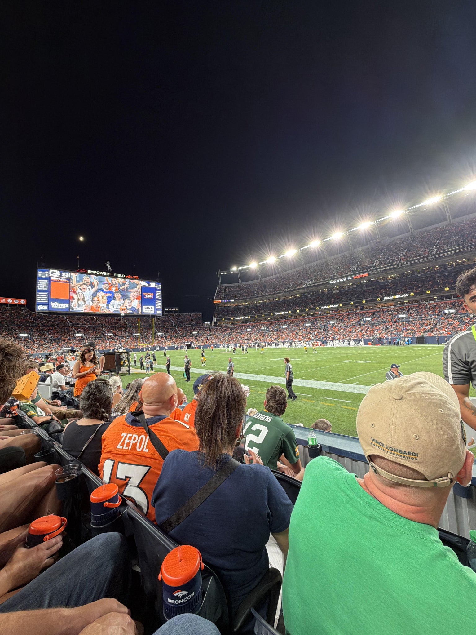 Real Fan View taken from Section 119 at Empower Field at Mile High by Manuel R
