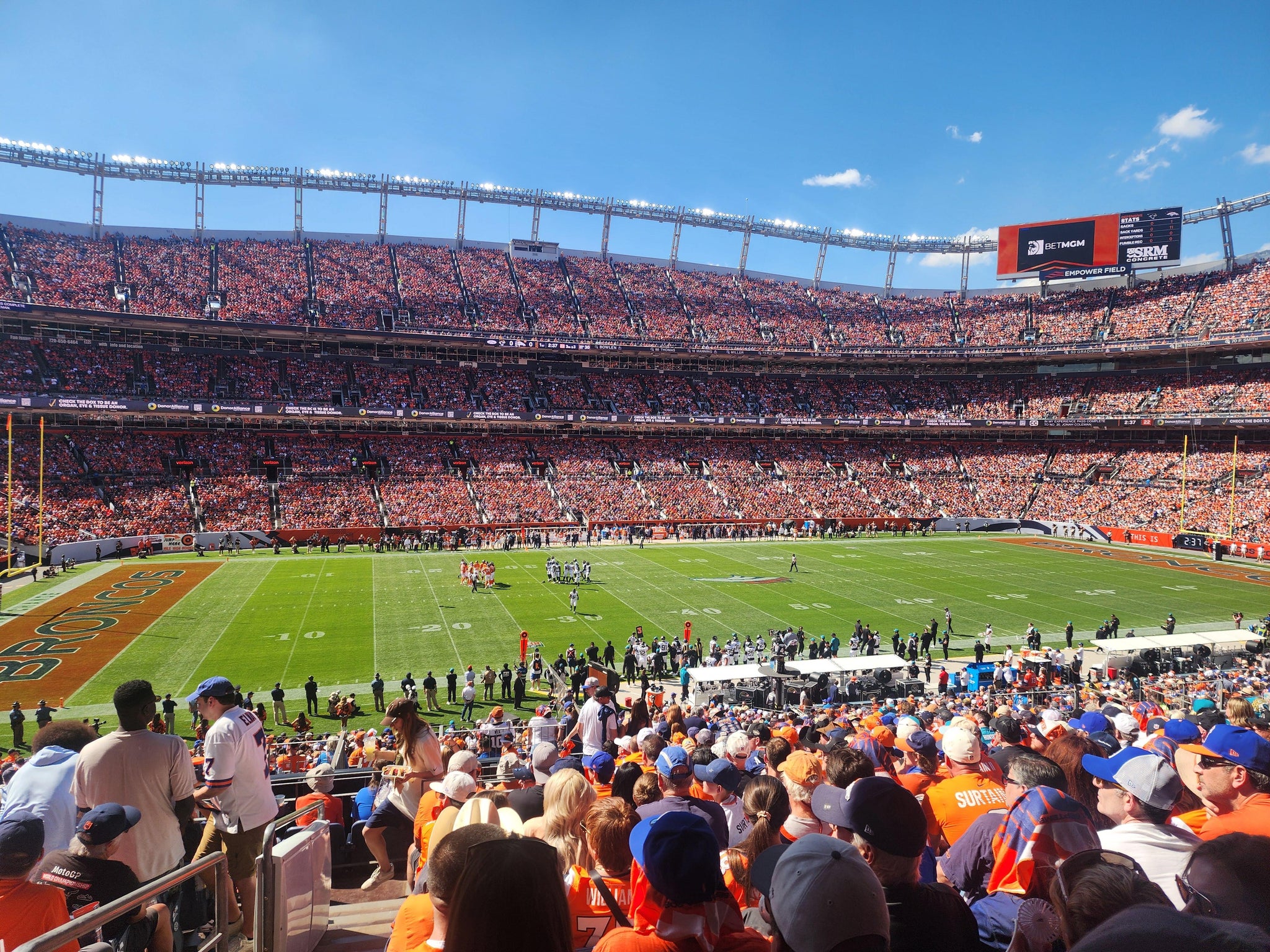 Real Fan View taken from Section 125 at Empower Field at Mile High by Brian D