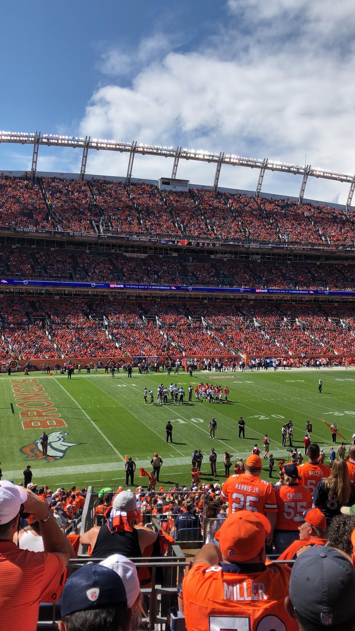 Real Fan View taken from Section 127 at Empower Field at Mile High by Stephanie J