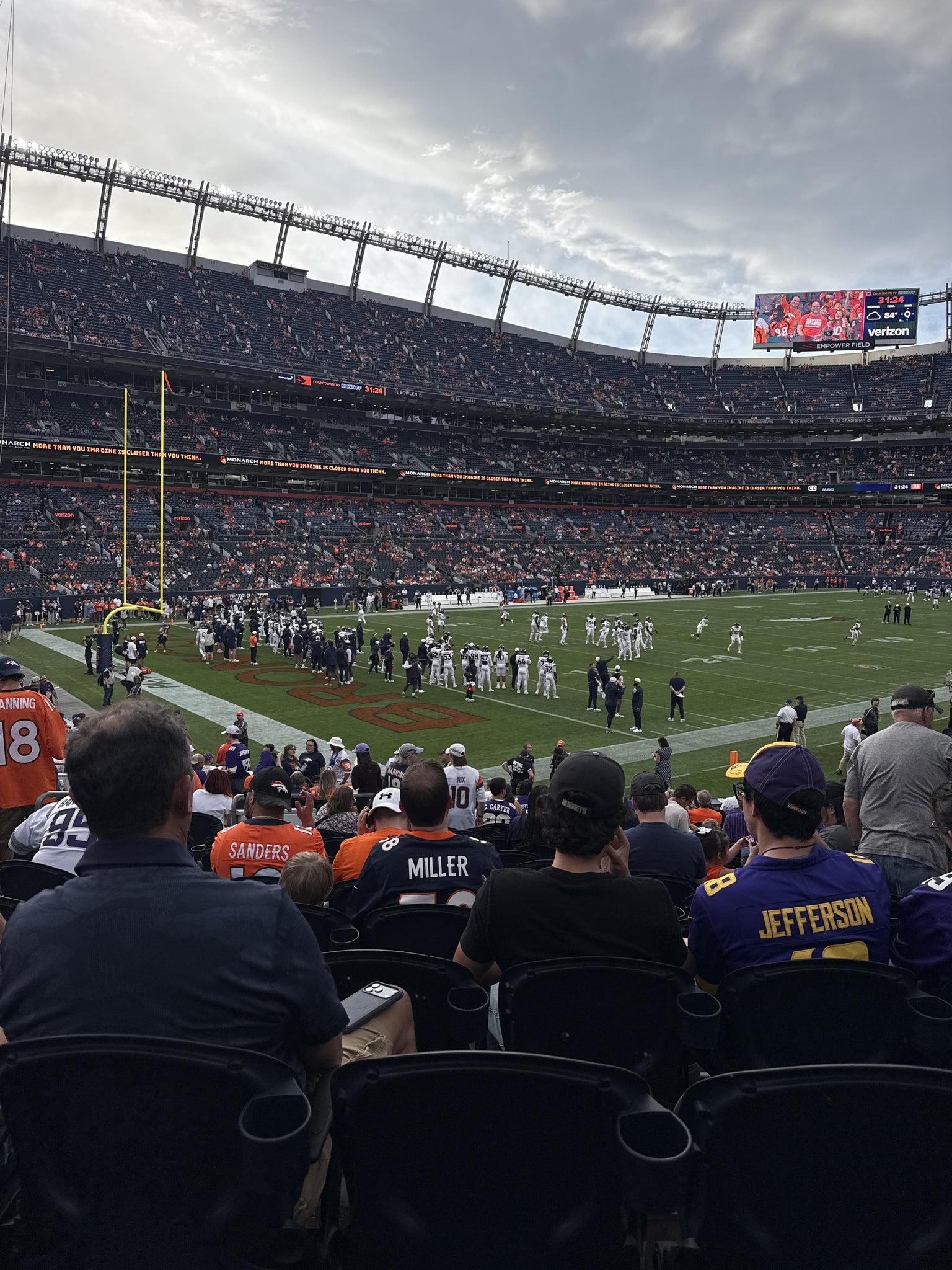 Real Fan View taken from Section 128 at Empower Field at Mile High by Nate P