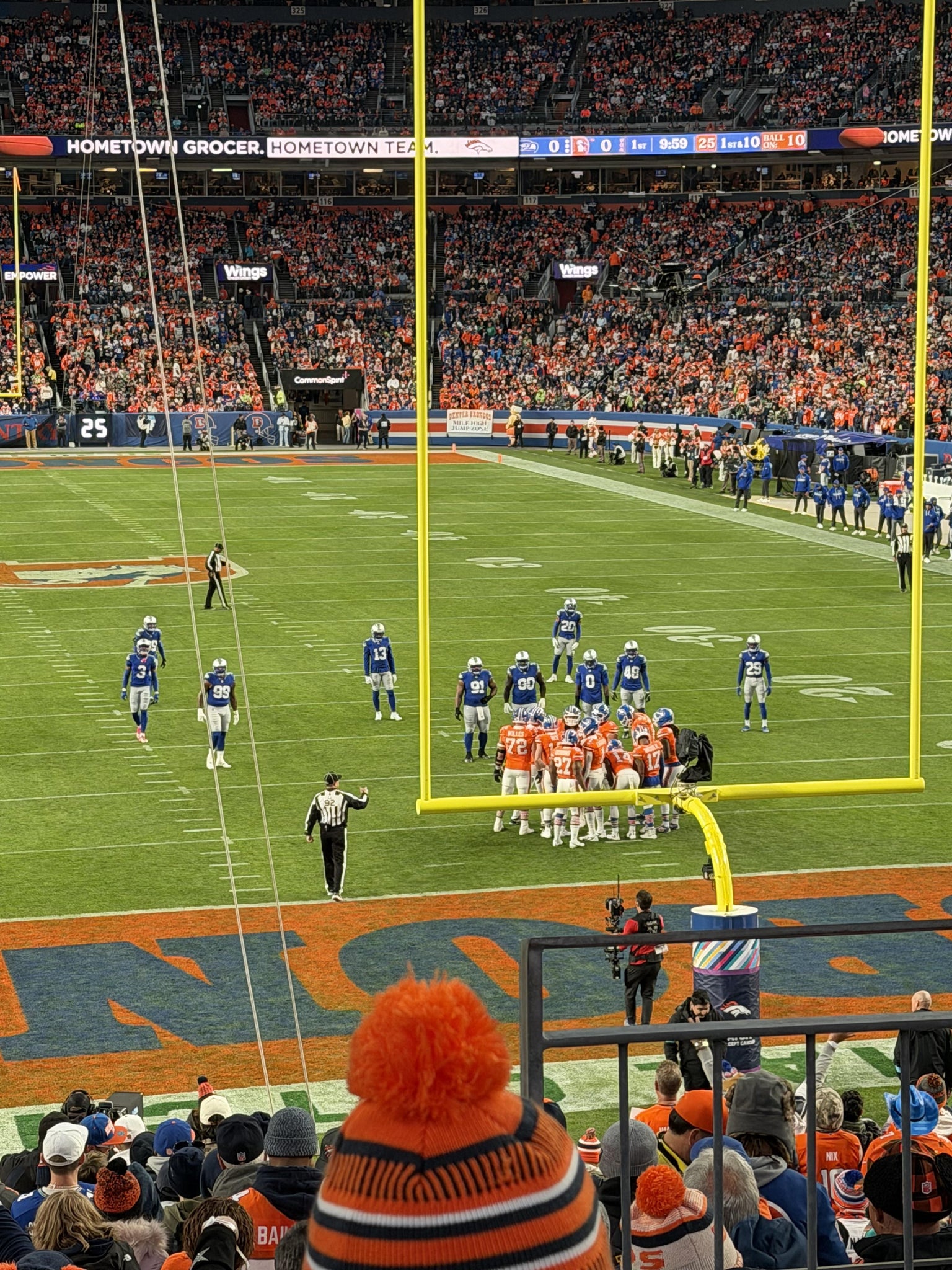 Real Fan View taken from Section 133 at Empower Field at Mile High by Amy P