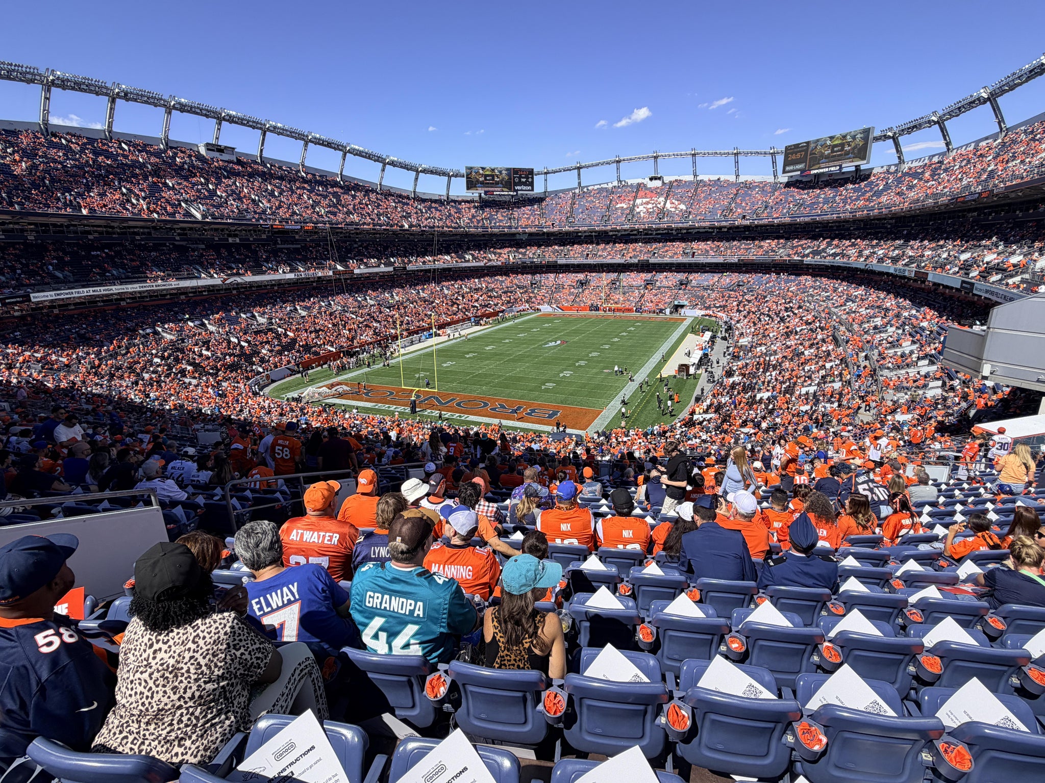 Real Fan View taken from Section 229 at Empower Field at Mile High by Kevin G