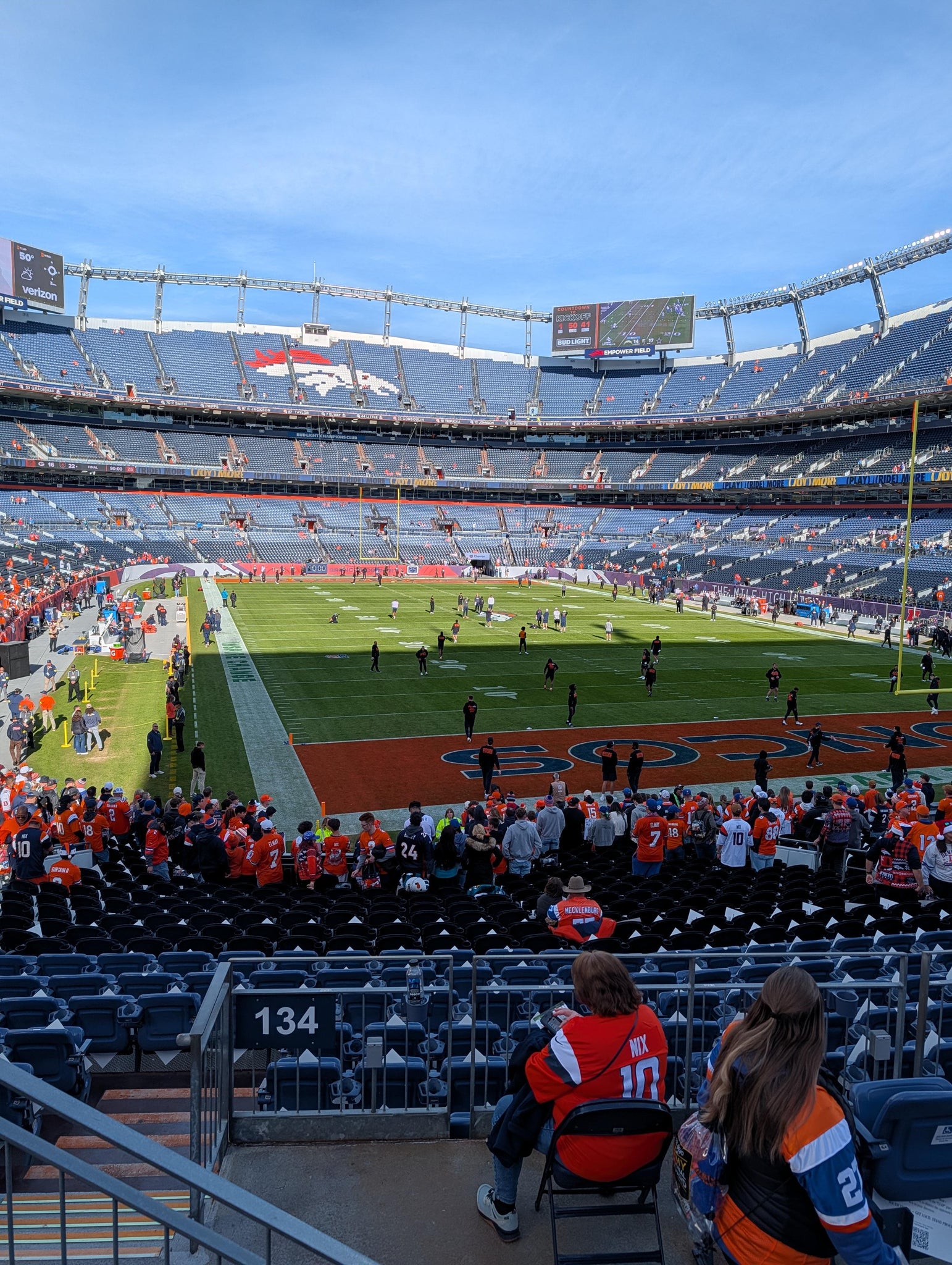 Real Fan View taken from Section 235 at Empower Field at Mile High by Lauren D