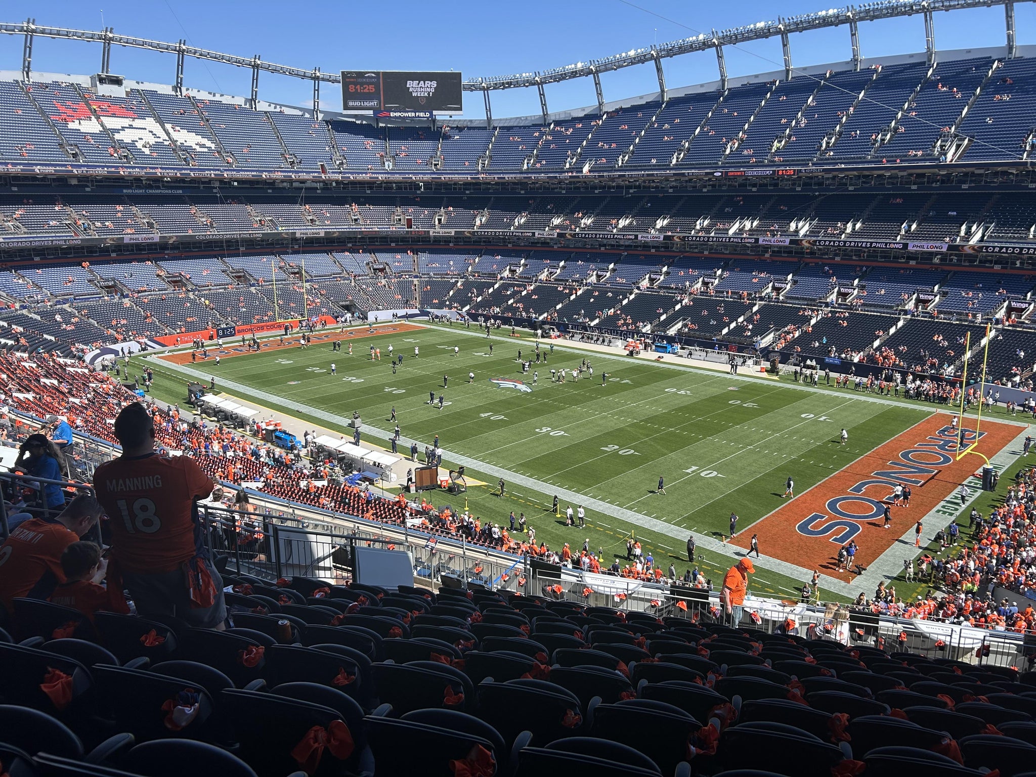 Real Fan View taken from Section 302 at Empower Field at Mile High by Everett P