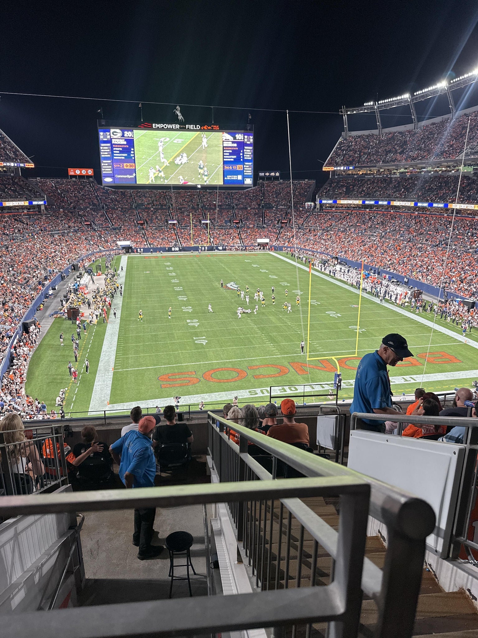 Real Fan View taken from Section 325 at Empower Field at Mile High by Piper C