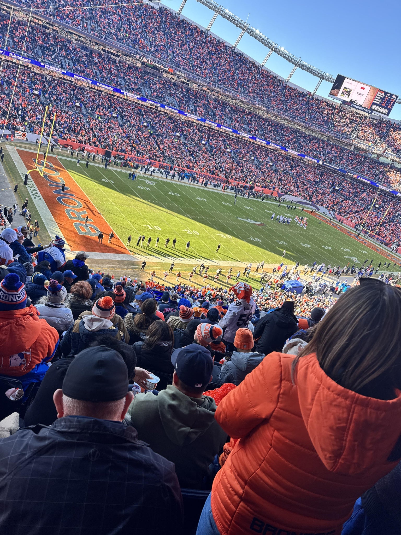 Real Fan View taken from Section 344 at Empower Field at Mile High by Deondrey A