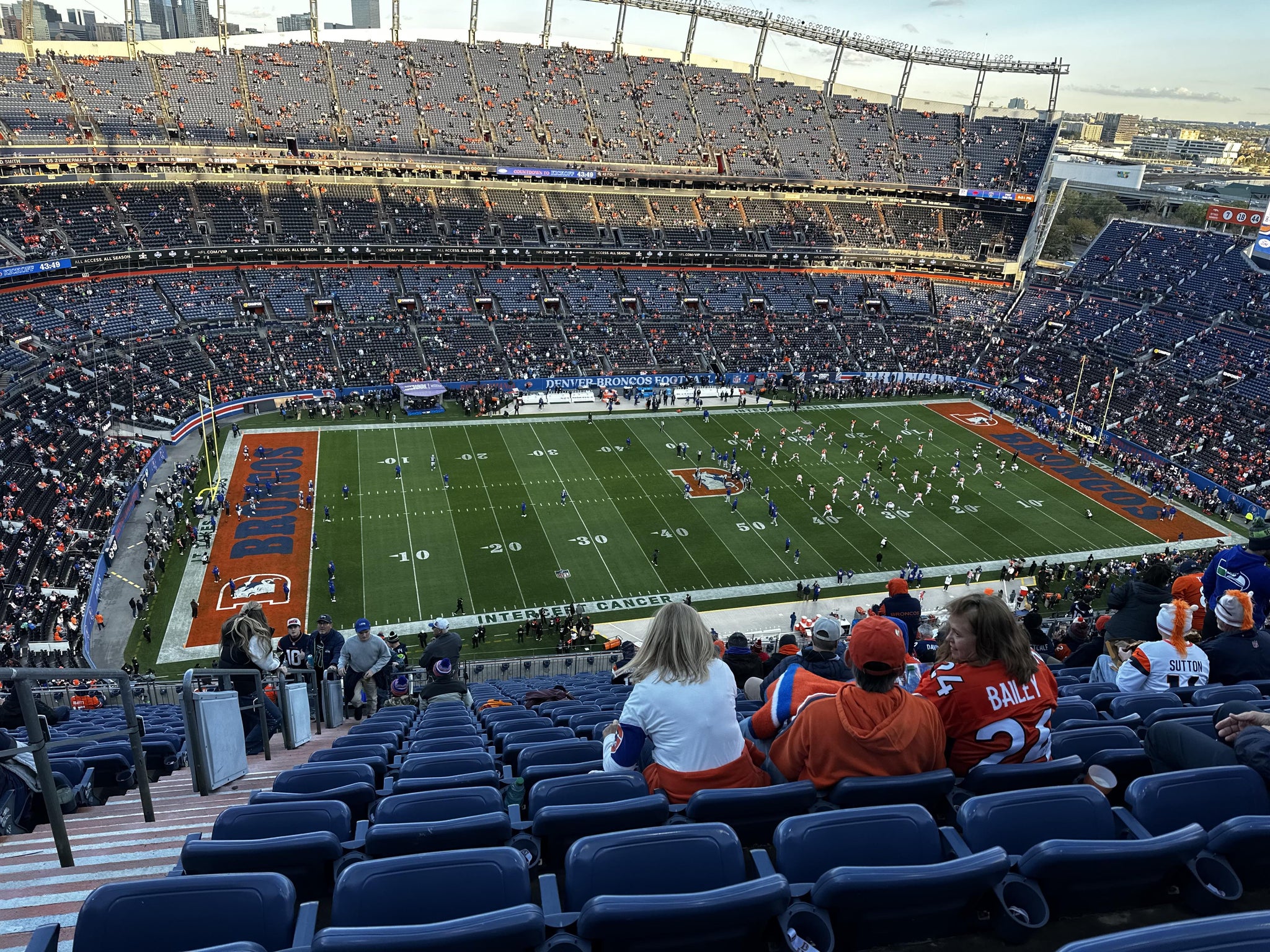 Real Fan View taken from Section 511 at Empower Field at Mile High by Eligio F