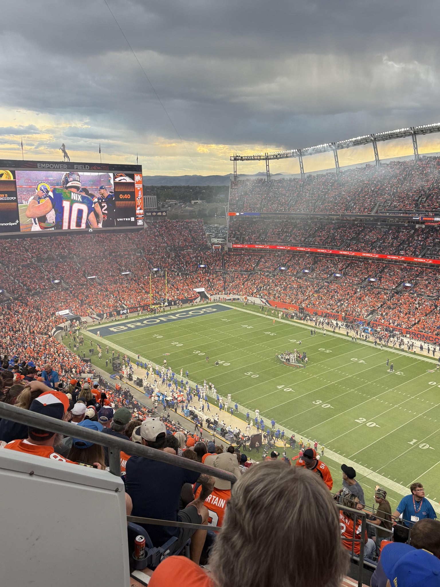 Real Fan View taken from Section 528 at Empower Field at Mile High by Shad