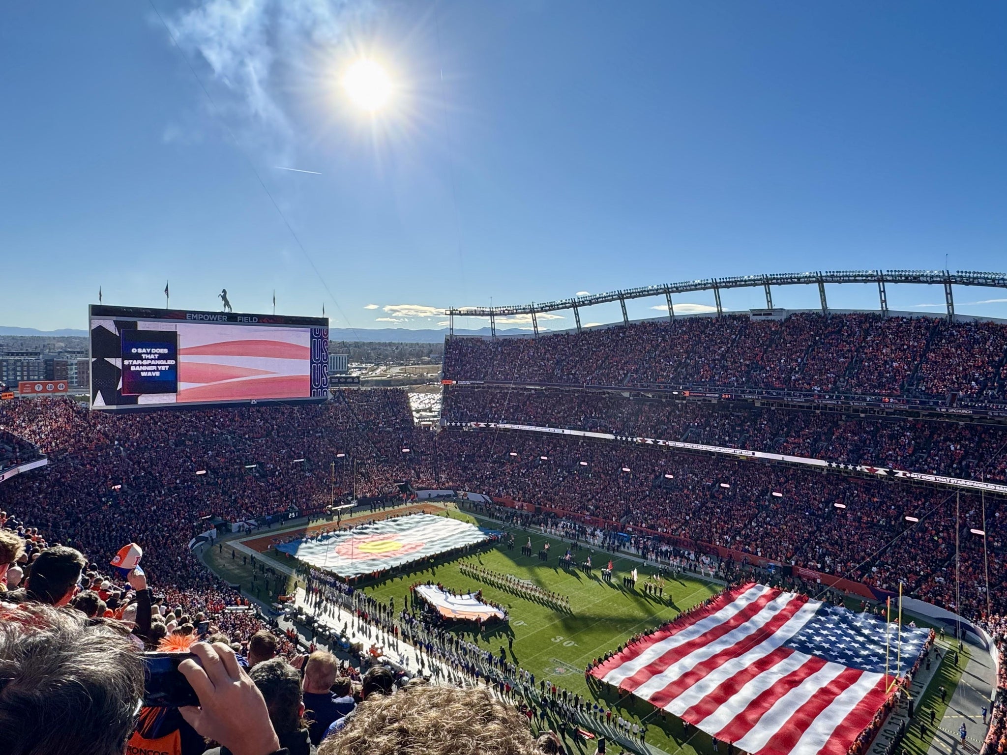 Real Fan View taken from Section 528 at Empower Field at Mile High by Liz L