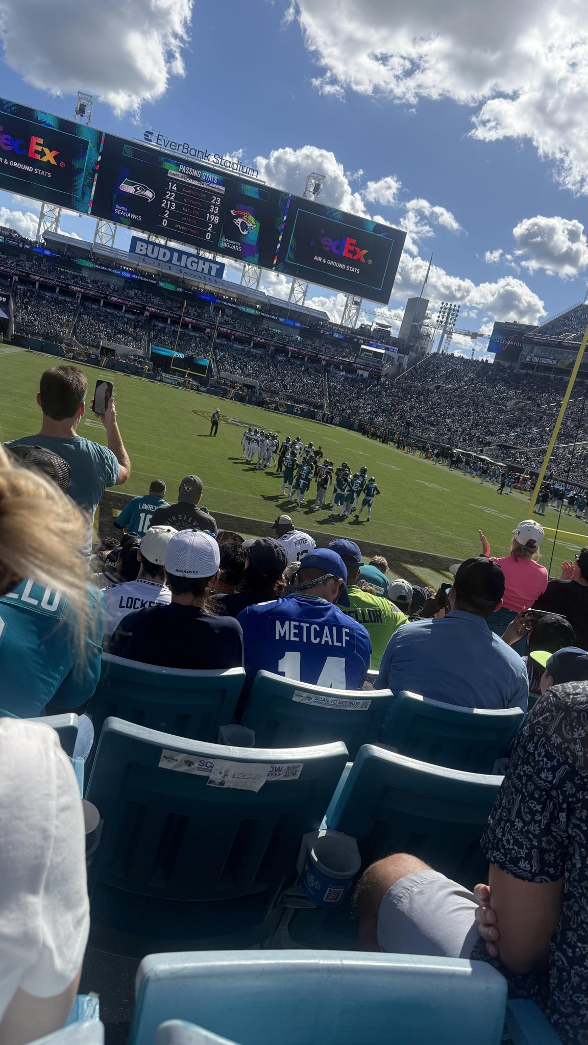 Real Fan View taken from Section 124 at EverBank Stadium by Spenser J