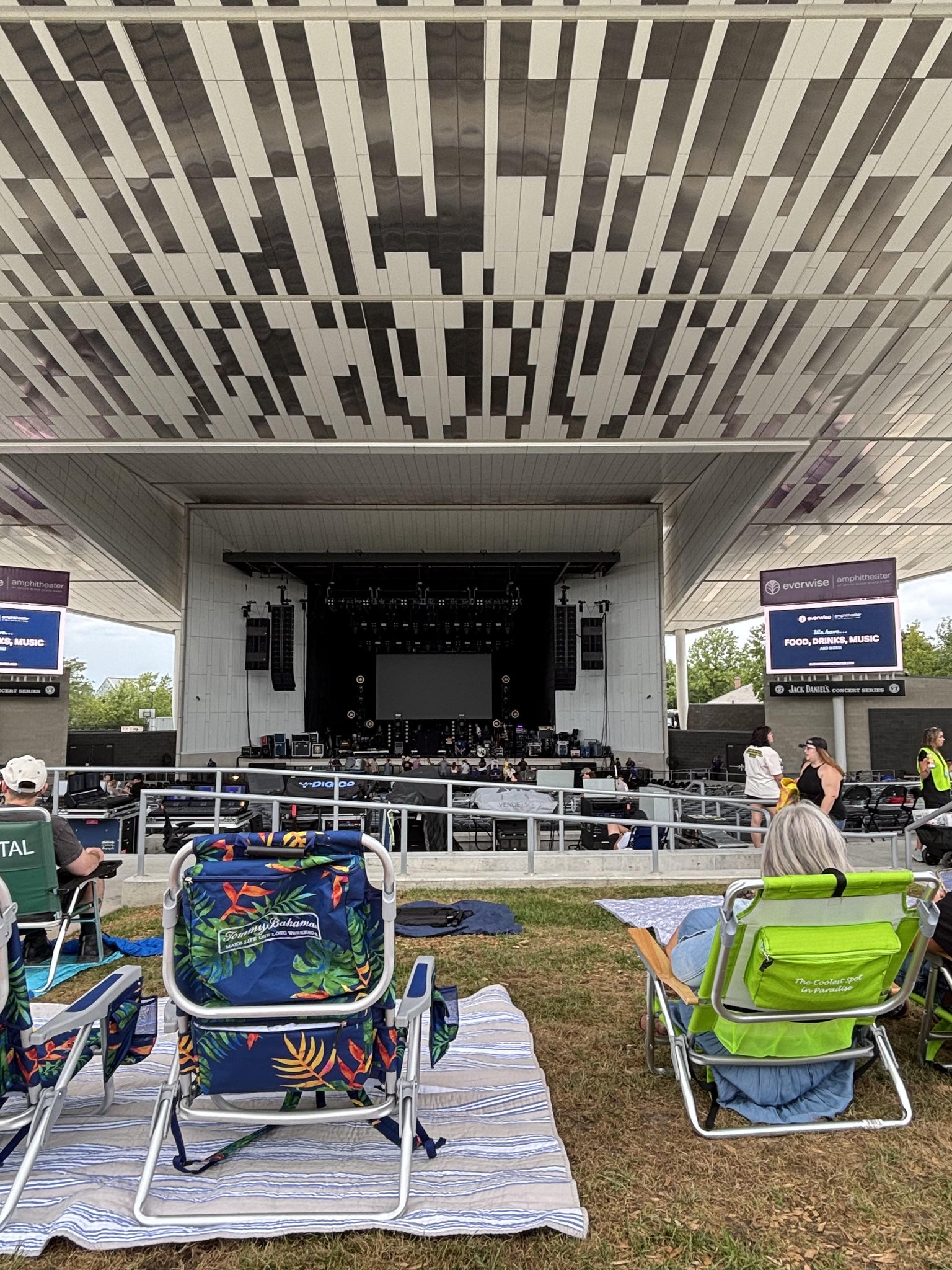 Real Fan View taken from GA Lawn at Everwise Amphitheater at White River State Park by Michele W