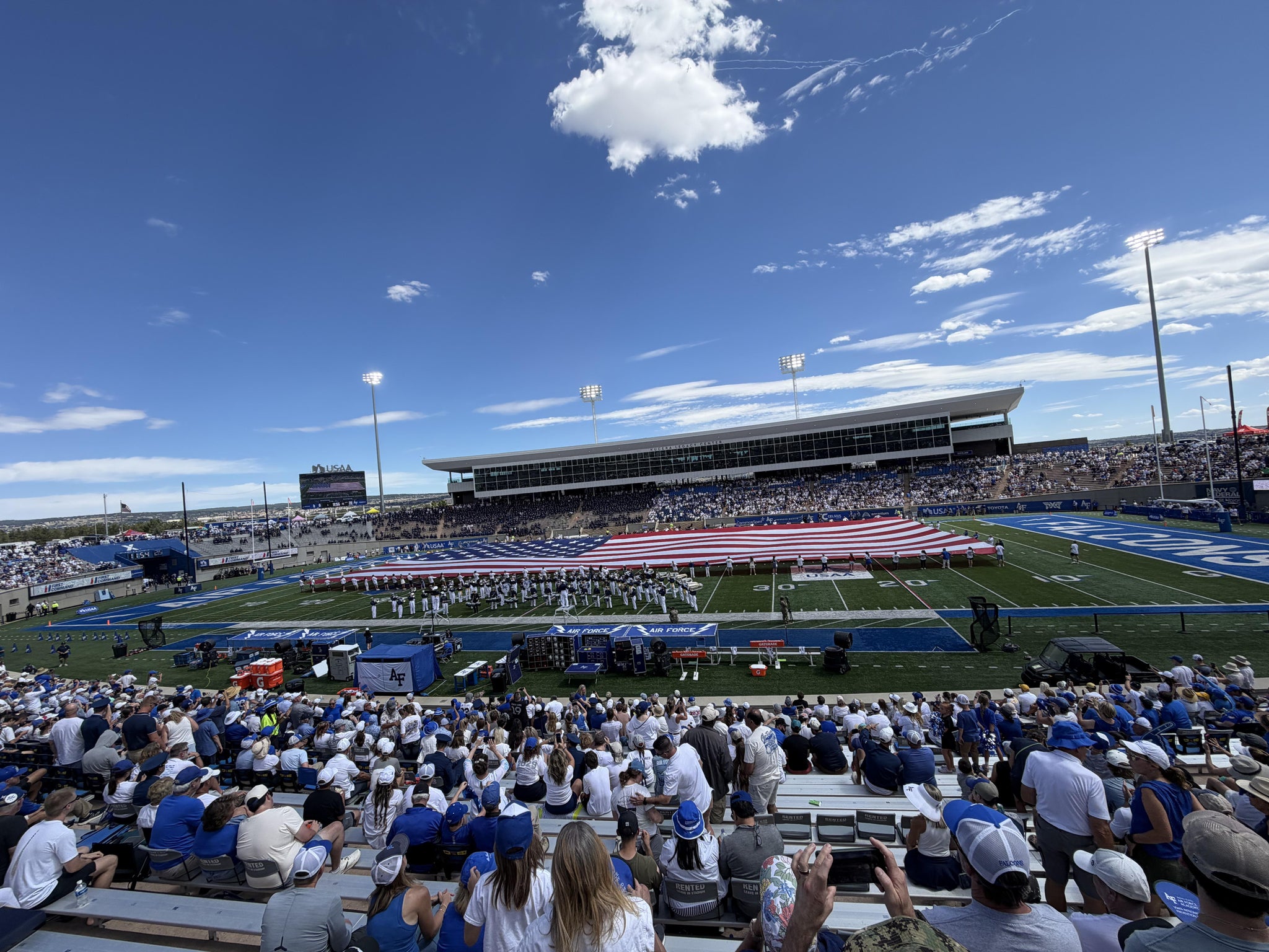 Real Fan View taken from Section L 7 at Falcon Stadium by Robert W