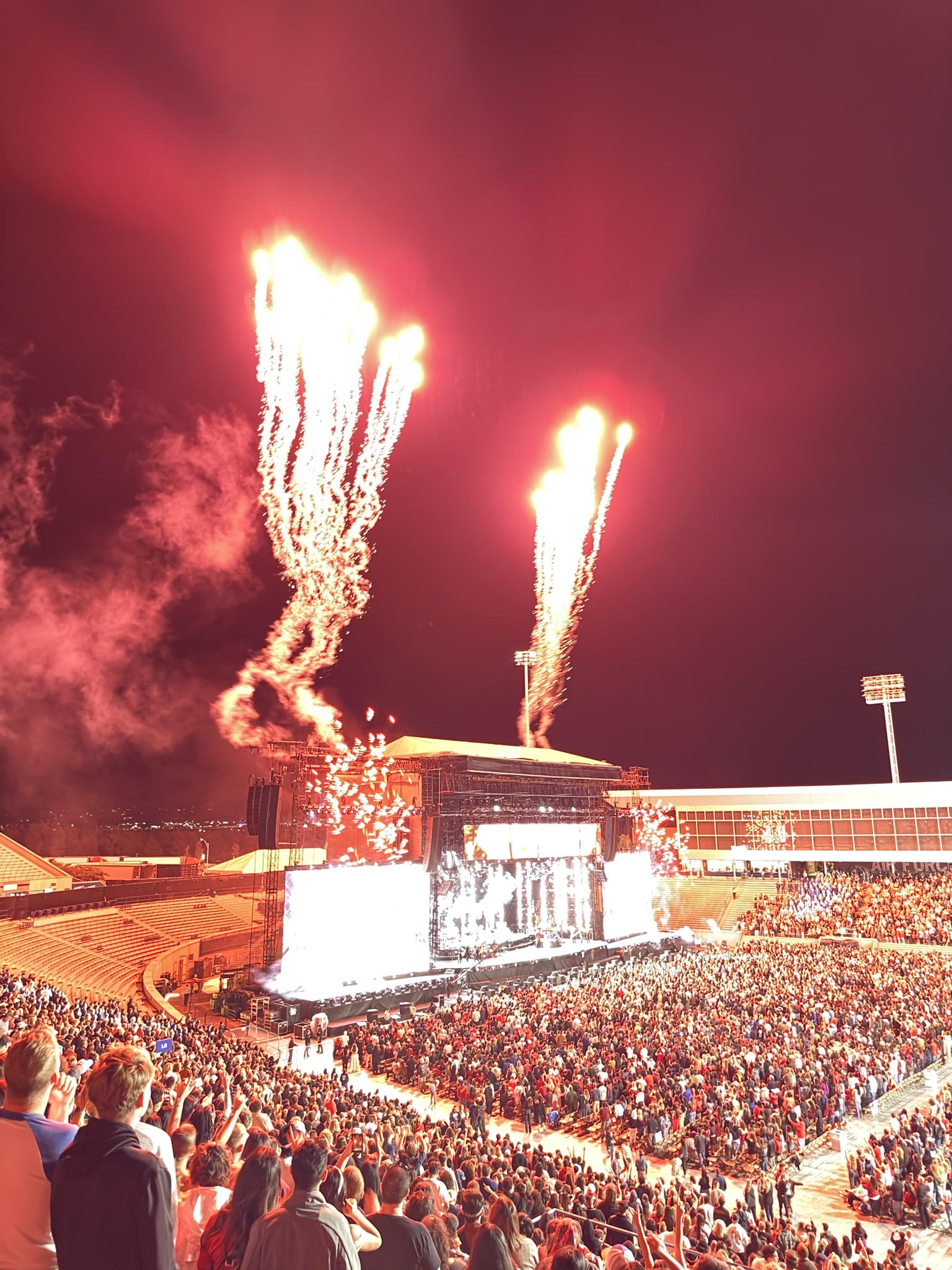 Real Fan View taken from Section M 7 at Falcon Stadium by Heather R