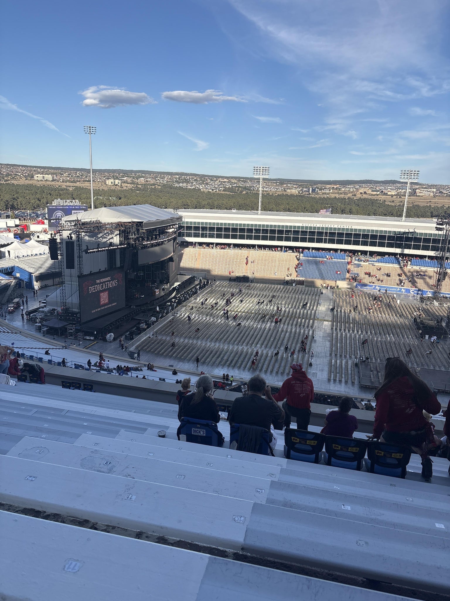 Real Fan View taken from Section U 6 at Falcon Stadium by Chloe W