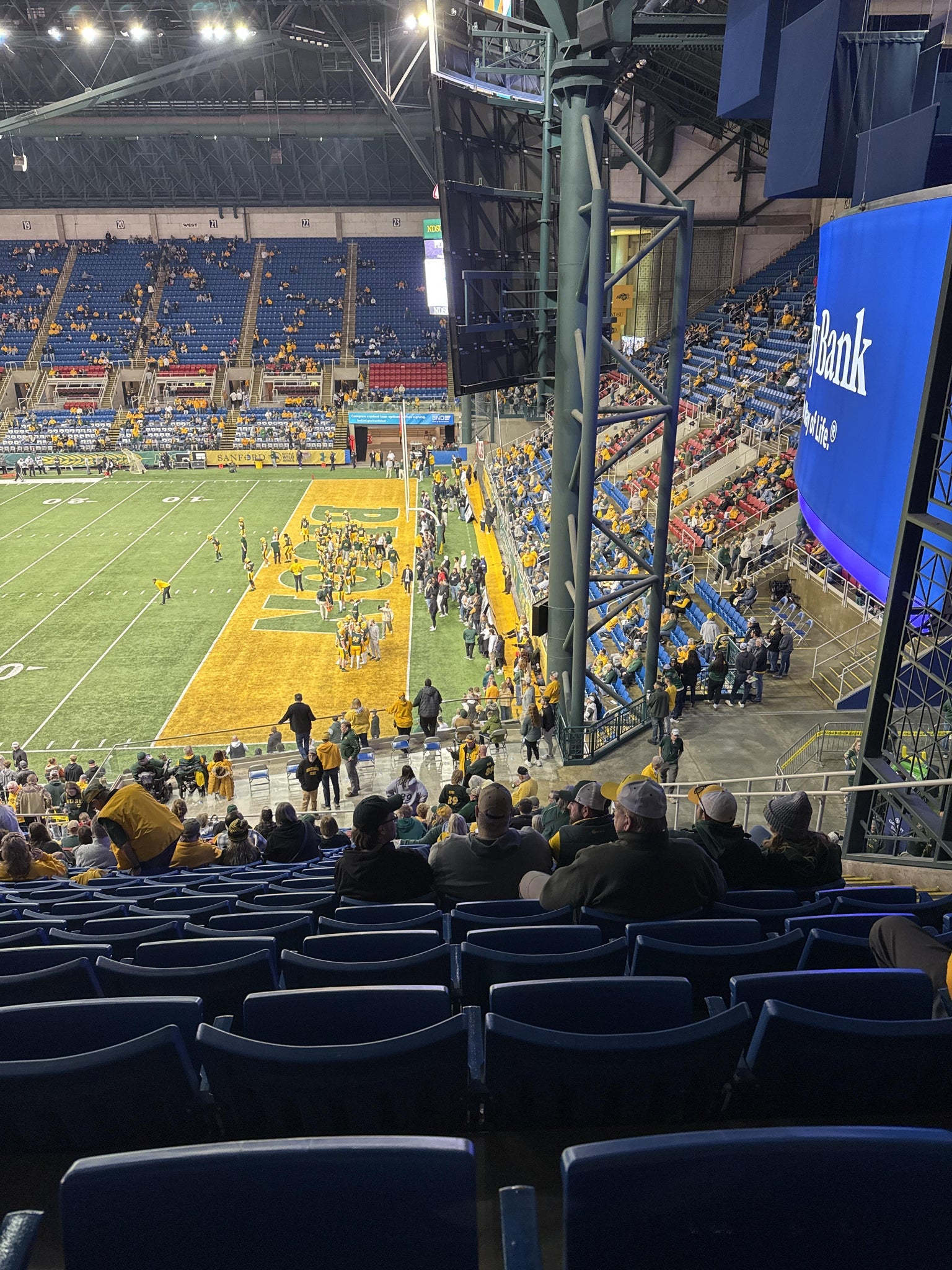 Real Fan View taken from Elevated 30 at Fargodome by Jordan R