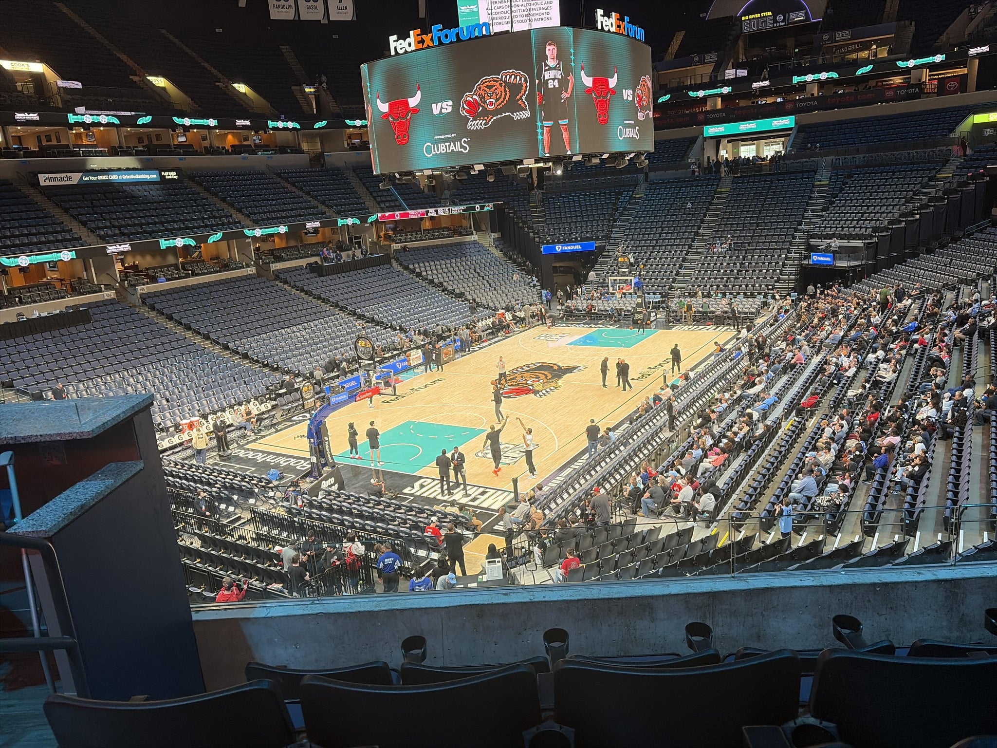 Real Fan View taken from Section 112 A at FedExForum by Liam L