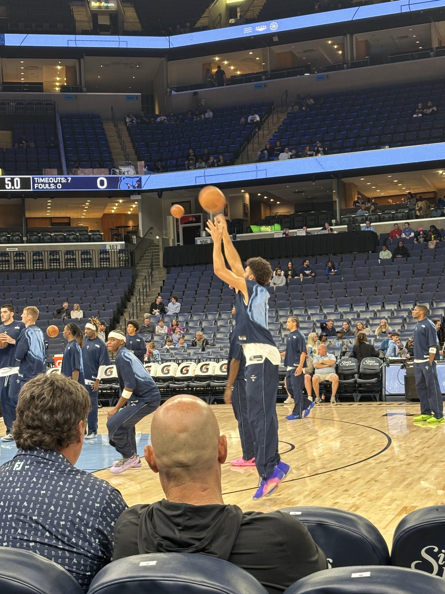 Real Fan View taken from Section 114 at FedExForum by Teresa O