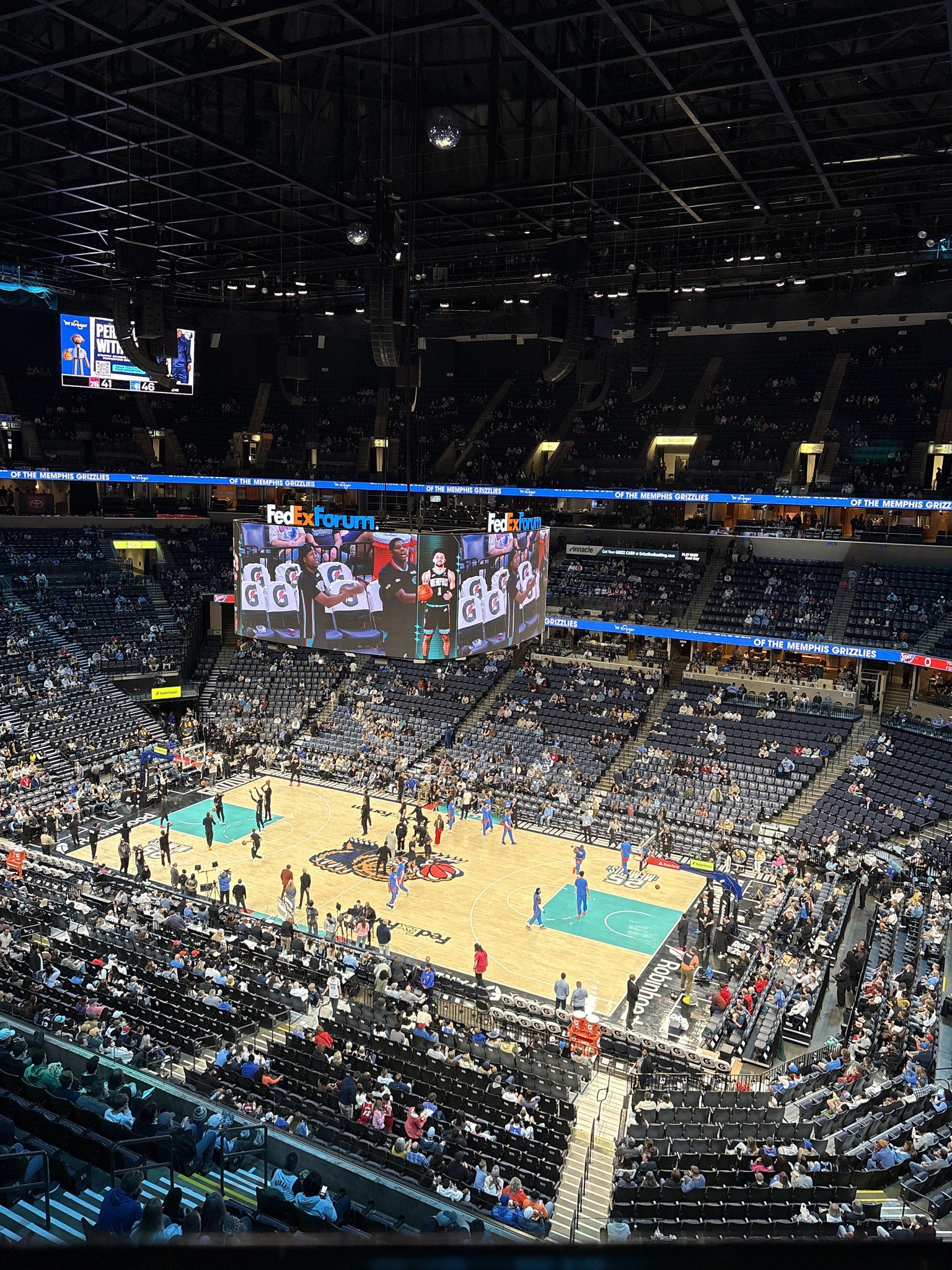 Real Fan View taken from Section 212 at FedExForum by Leigh ann W