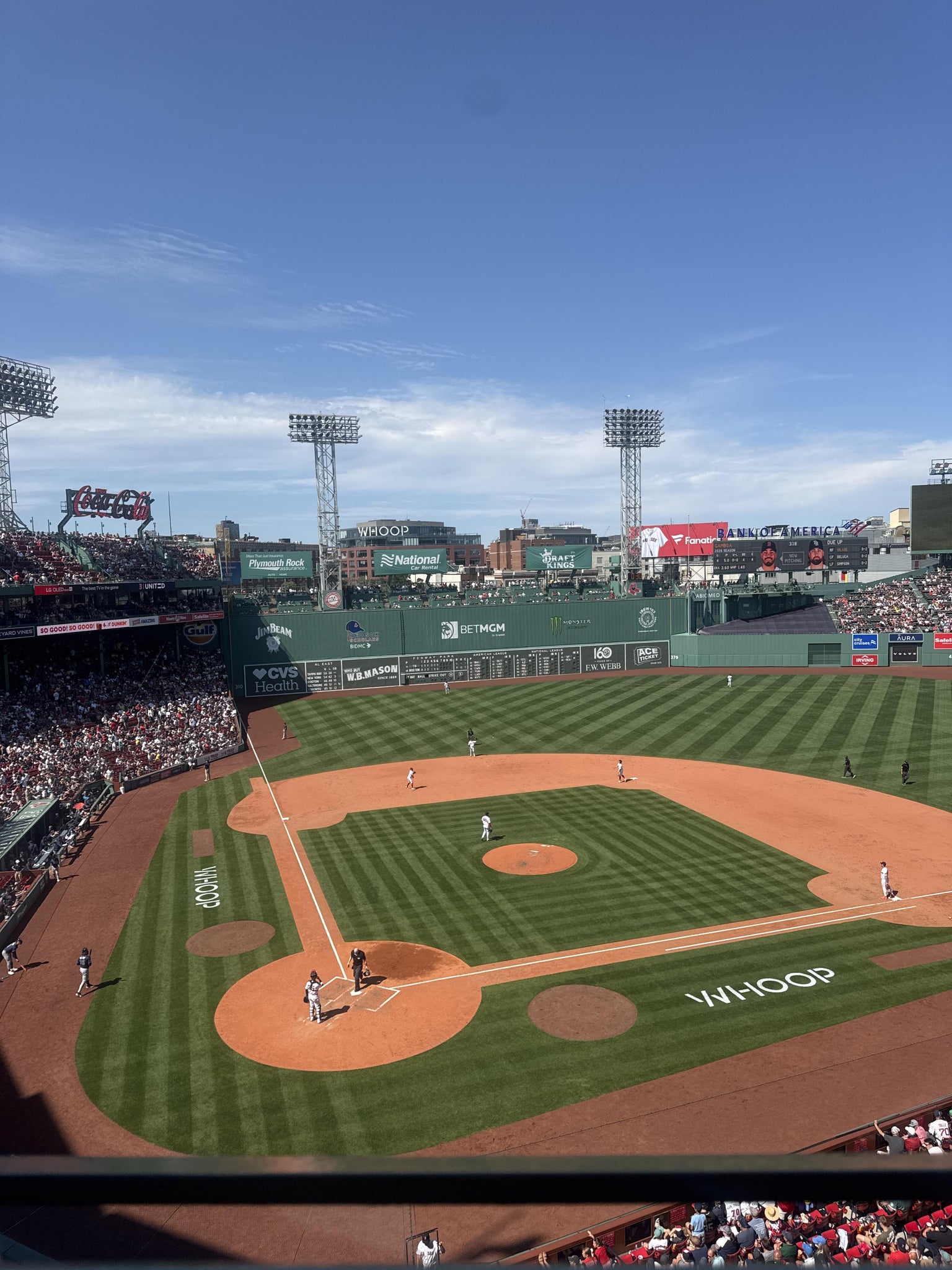 Real Fan View taken from Aura Club 1 at Fenway Park by Molly B