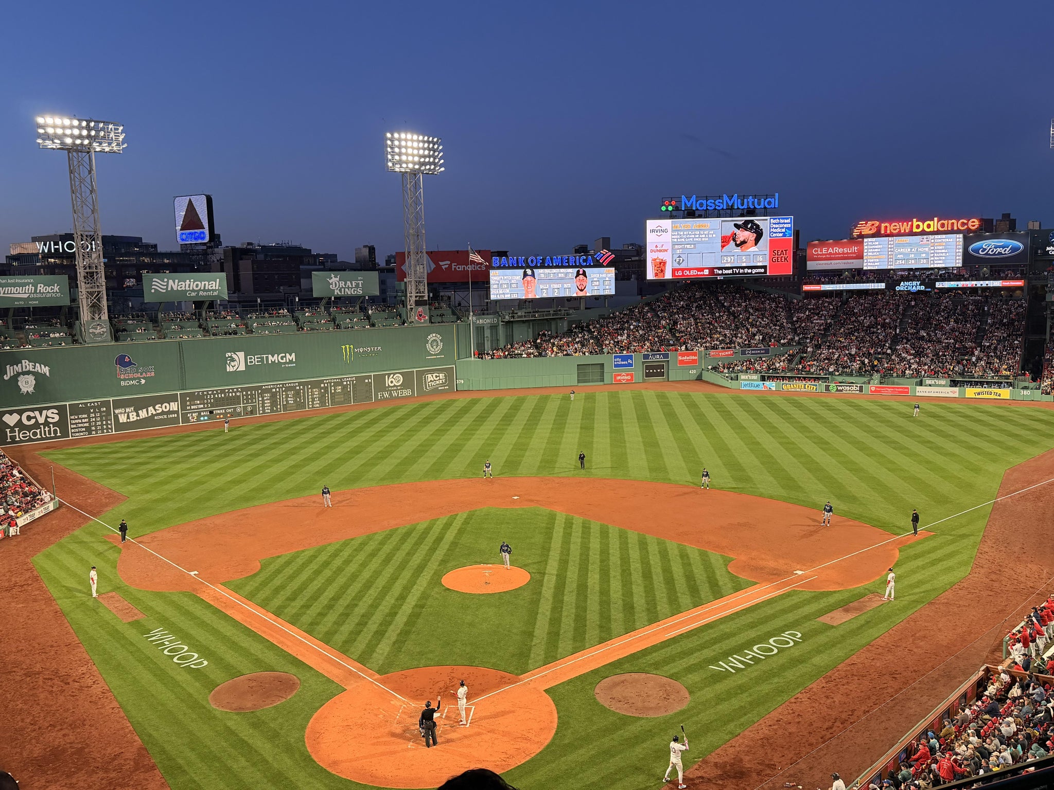 Real Fan View taken from Aura Club 2 at Fenway Park by Elijah F