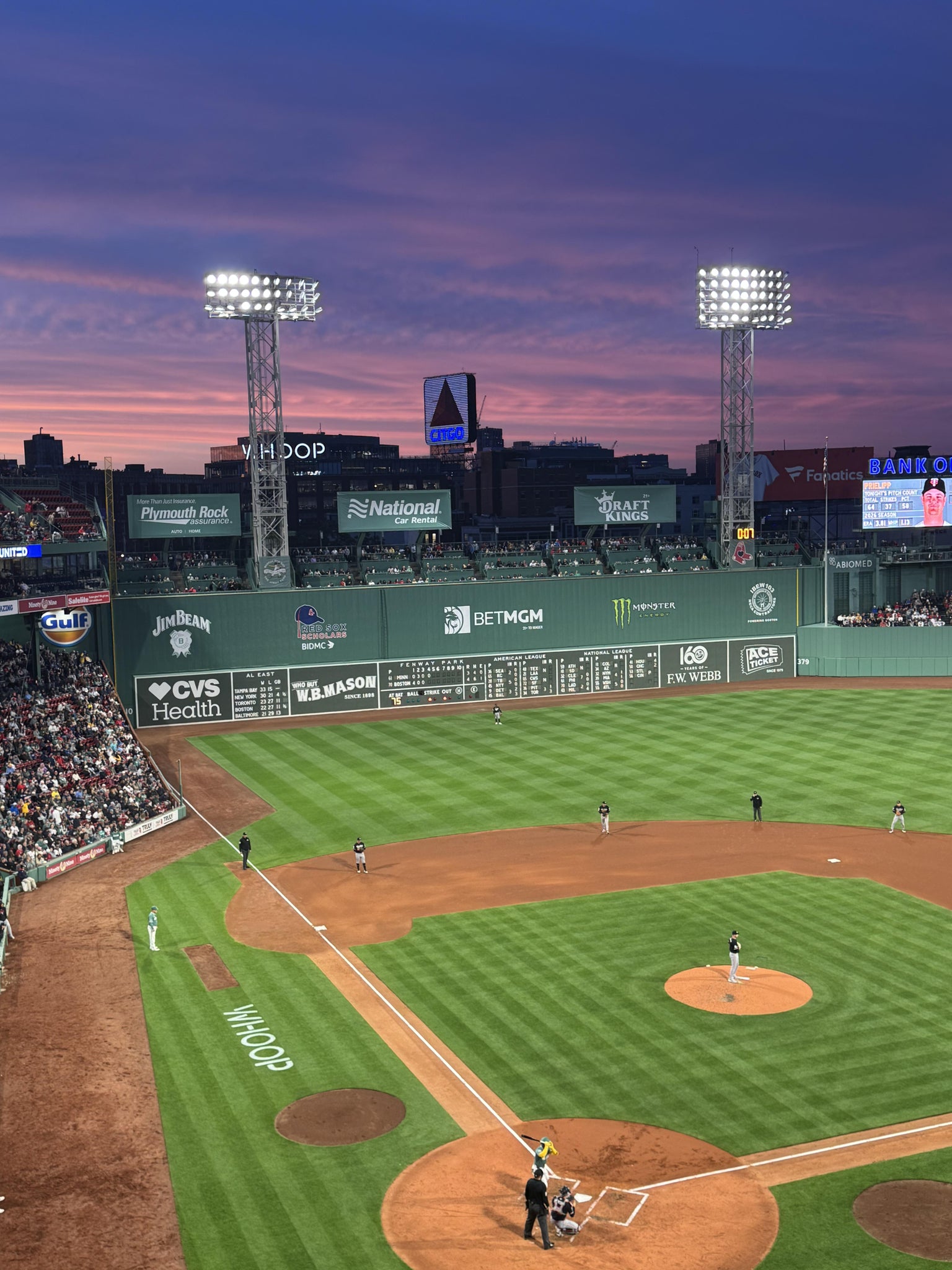 Real Fan View taken from Aura Club 2 at Fenway Park by Jamy B