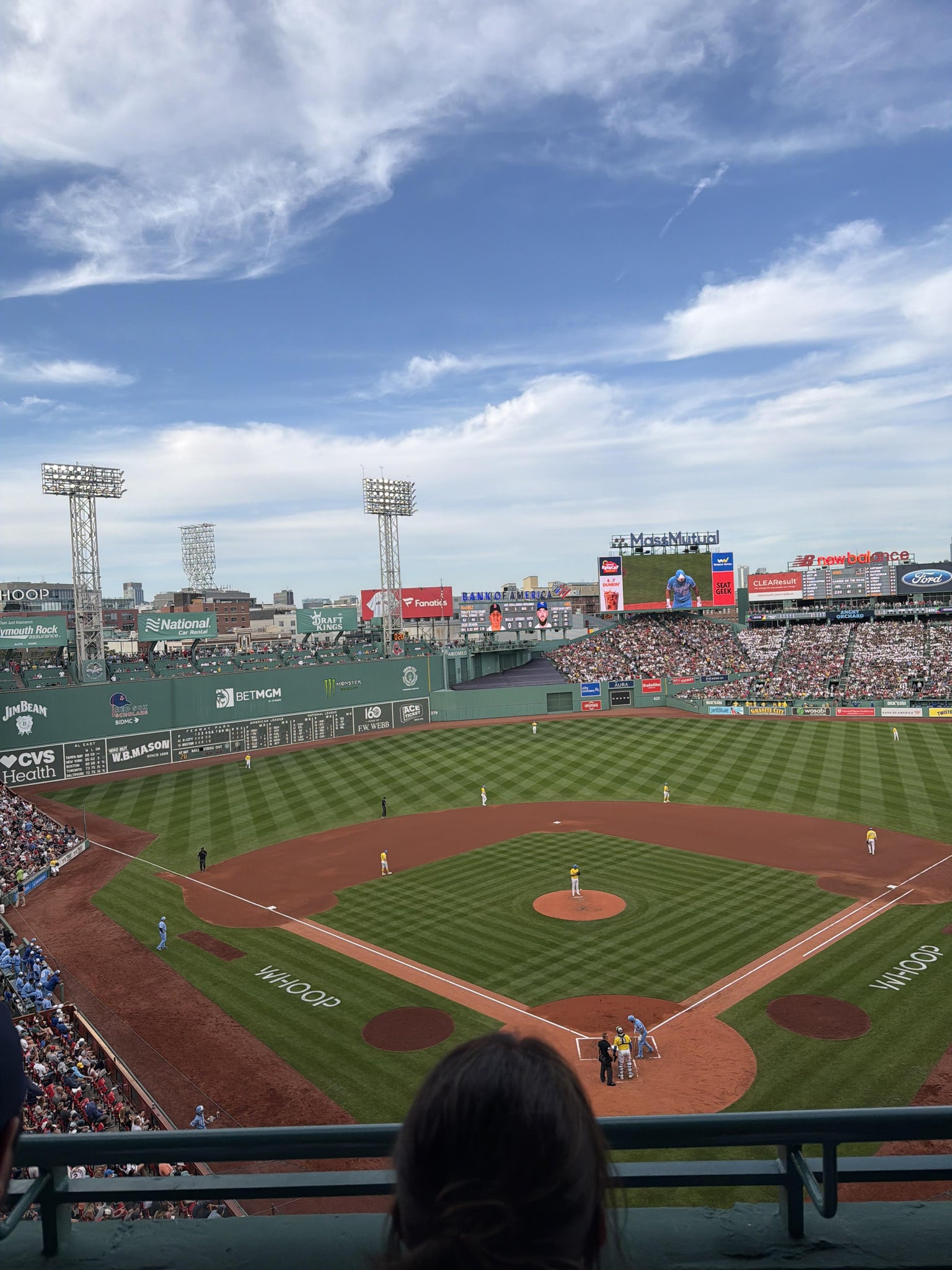 Real Fan View taken from Aura Club 3 at Fenway Park by Antonia K