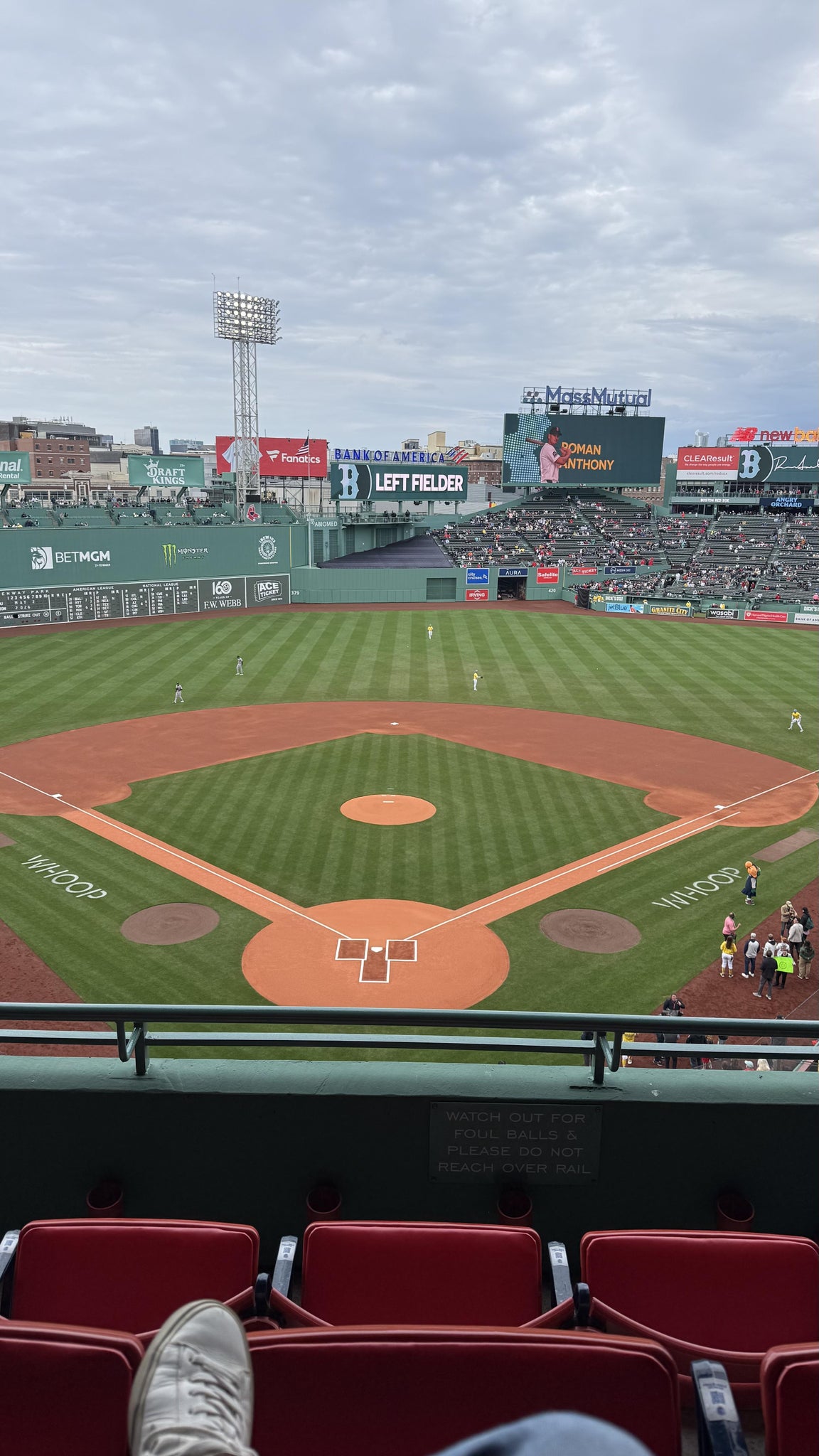 Real Fan View taken from Aura Club 3 at Fenway Park by Anonymous User