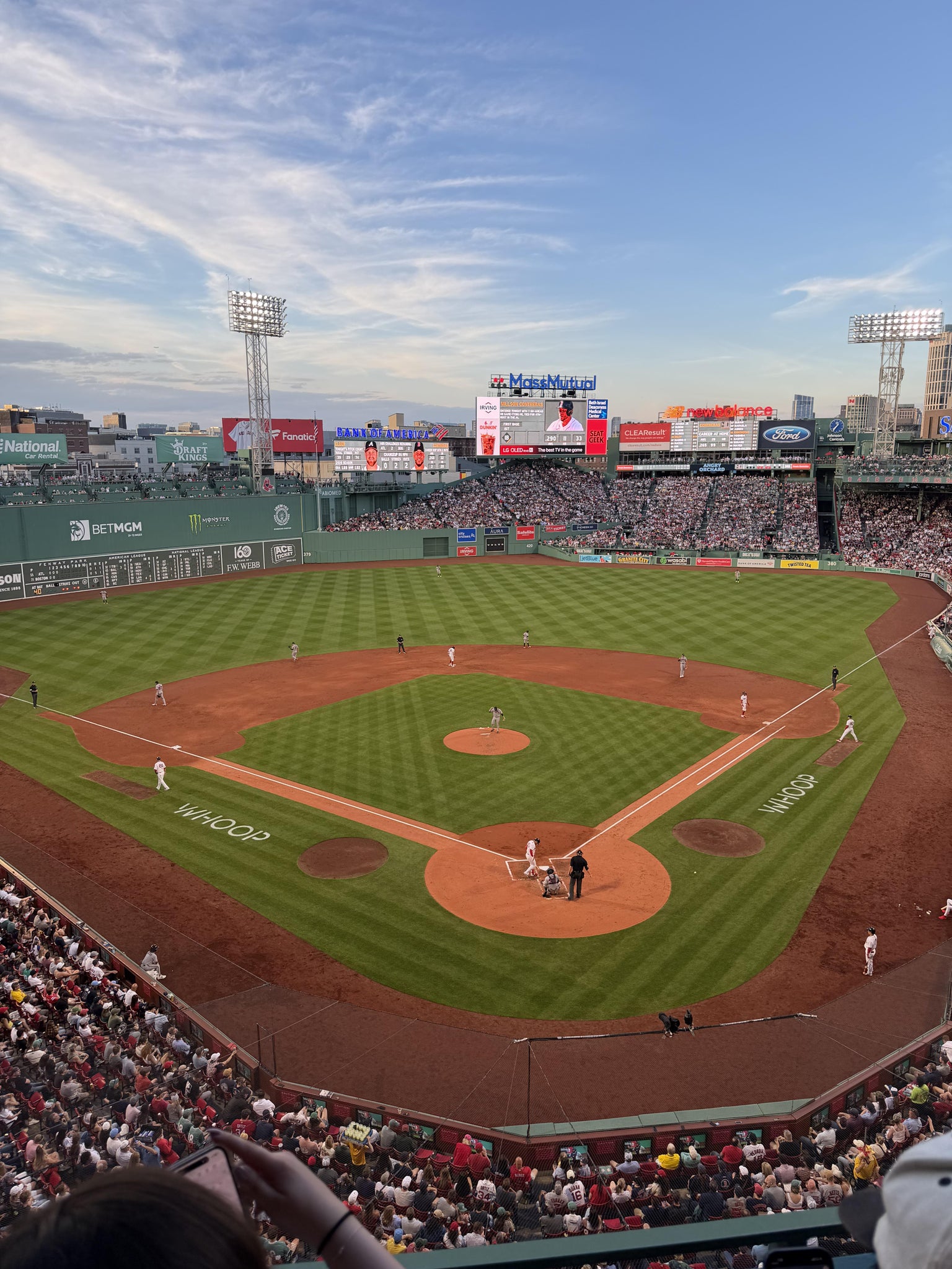 Real Fan View taken from Aura Club 4 at Fenway Park by Megan T