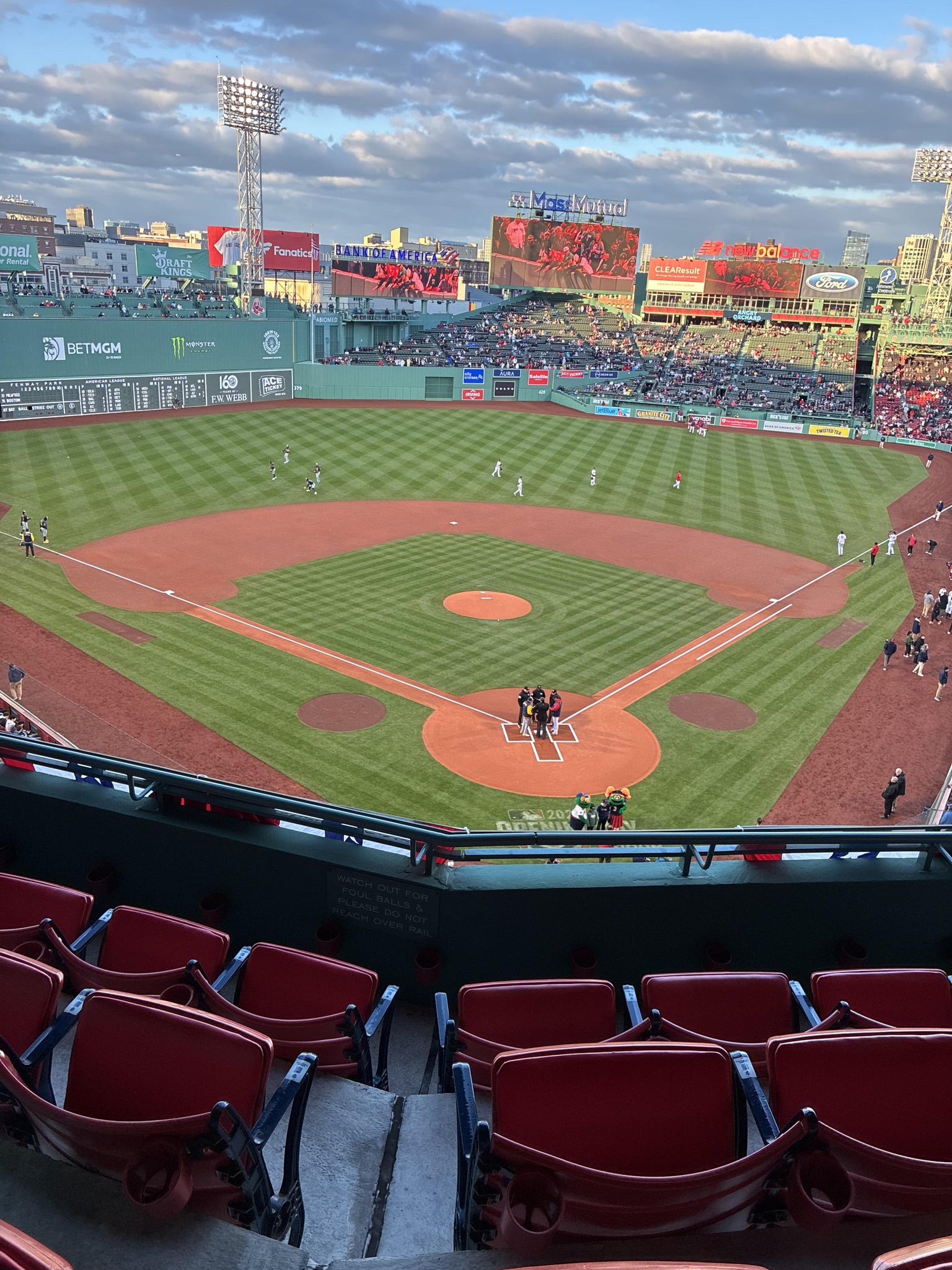 Real Fan View taken from Aura Club 4 at Fenway Park by Marc R
