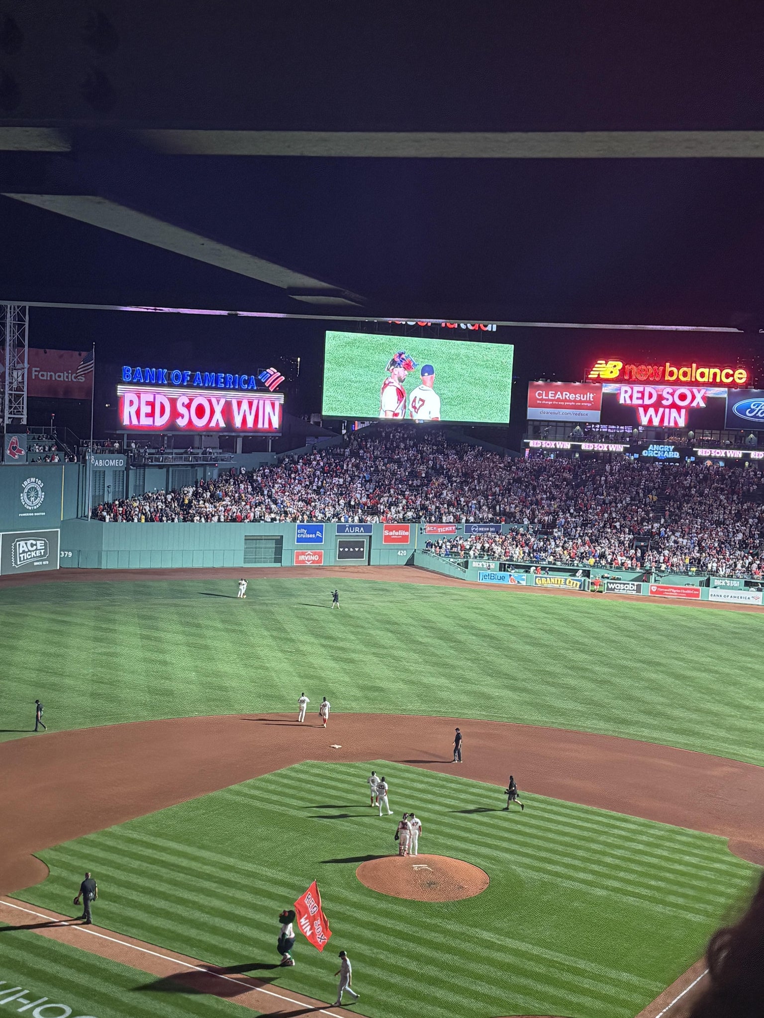 Real Fan View taken from Aura Club 4 at Fenway Park by Judith B