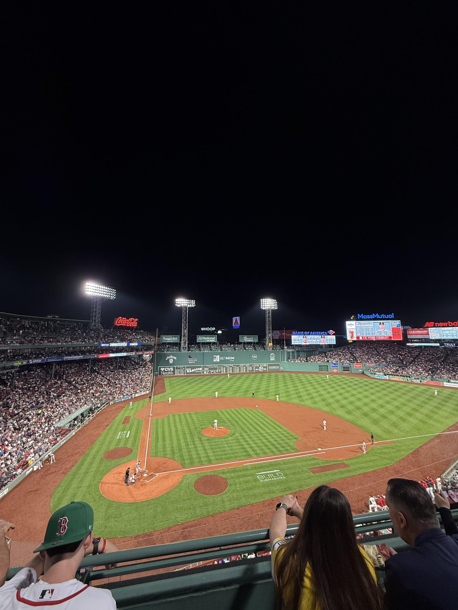 Vue réelle des fans prise de la Aura Pavilion 1 au site Fenway Park par Fatima R