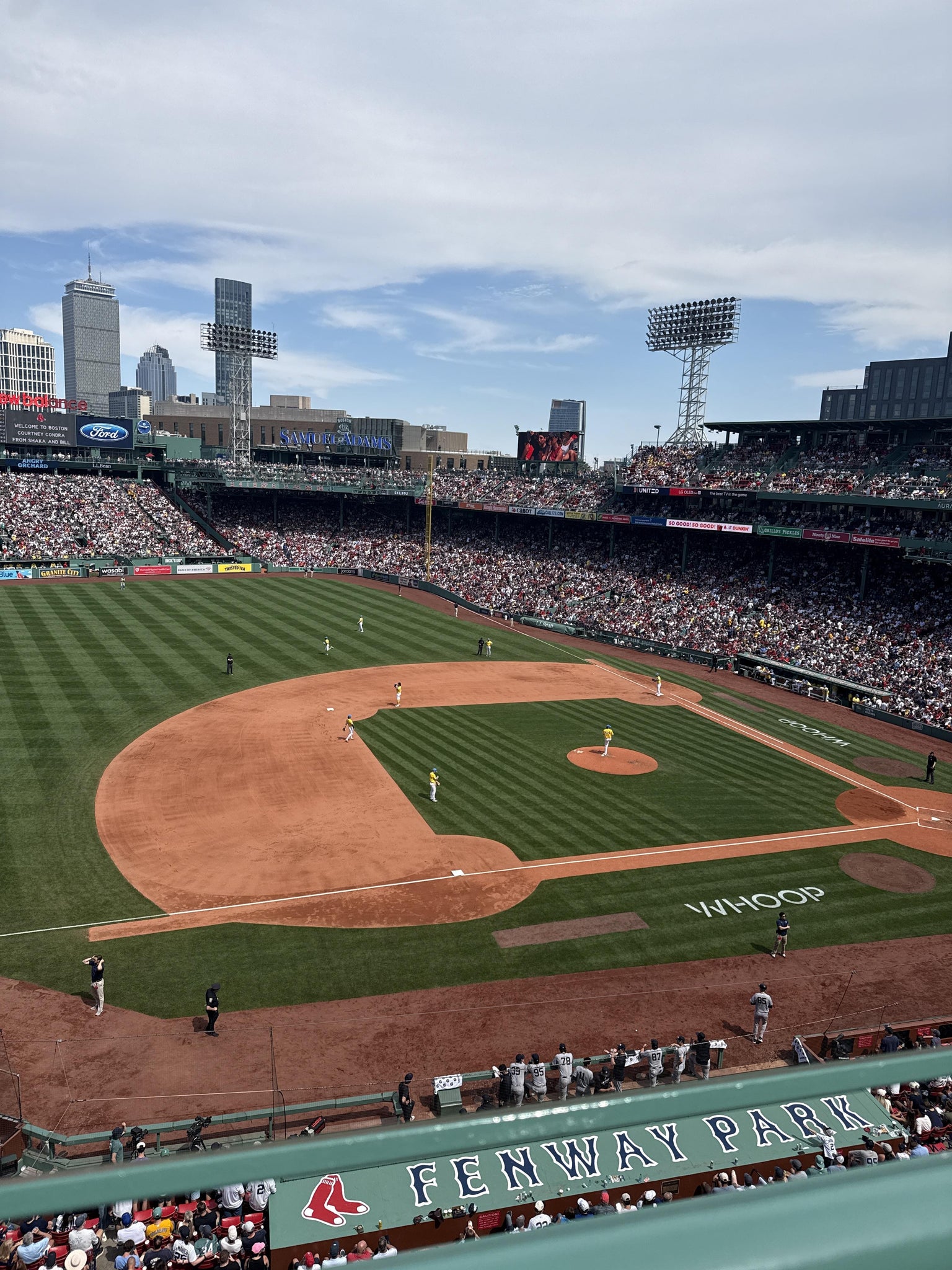 Real Fan View taken from Aura Pavilion 10 at Fenway Park by Richard J