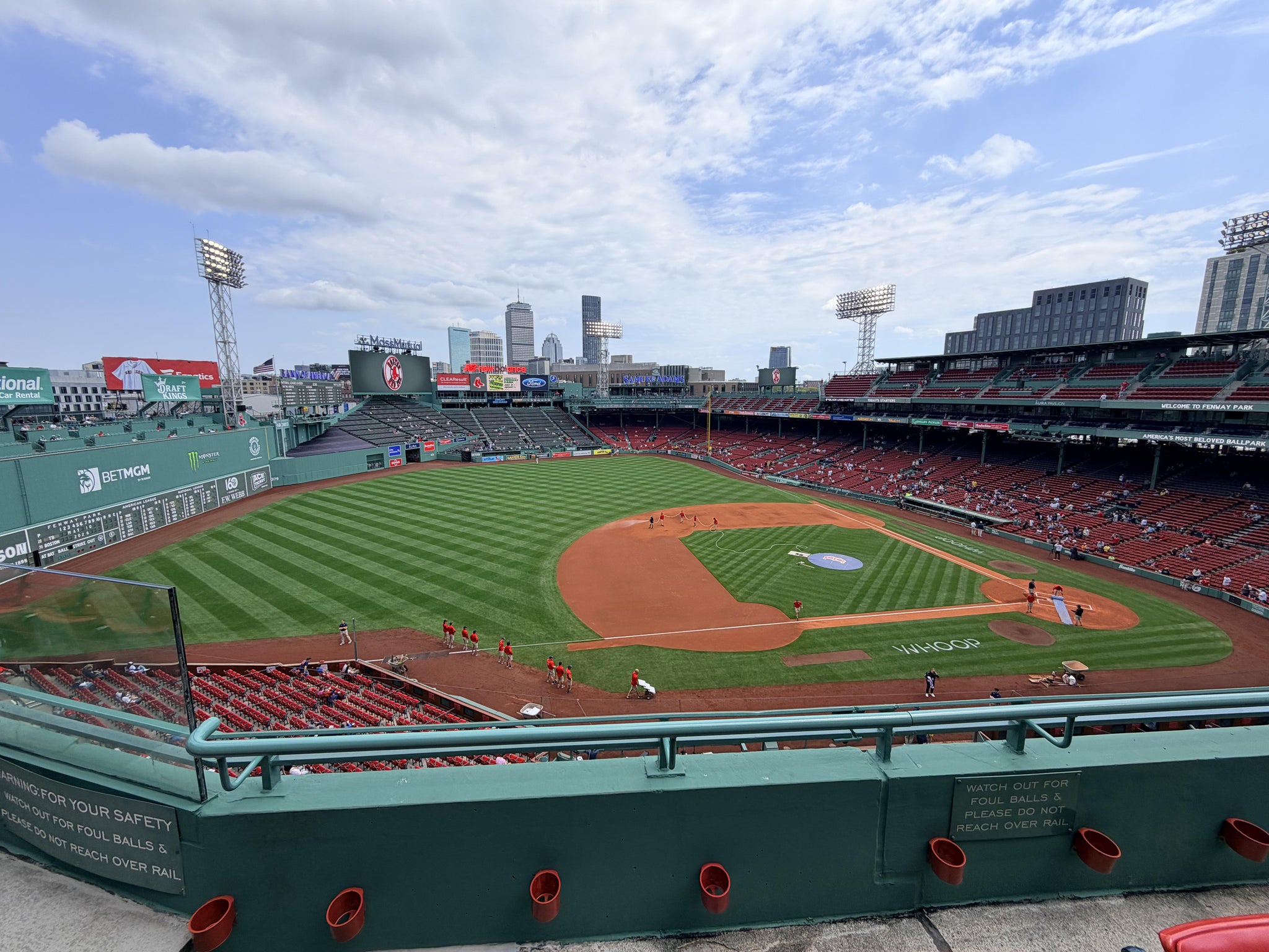 Real Fan View taken from Aura Pavilion 10 at Fenway Park by Jason P