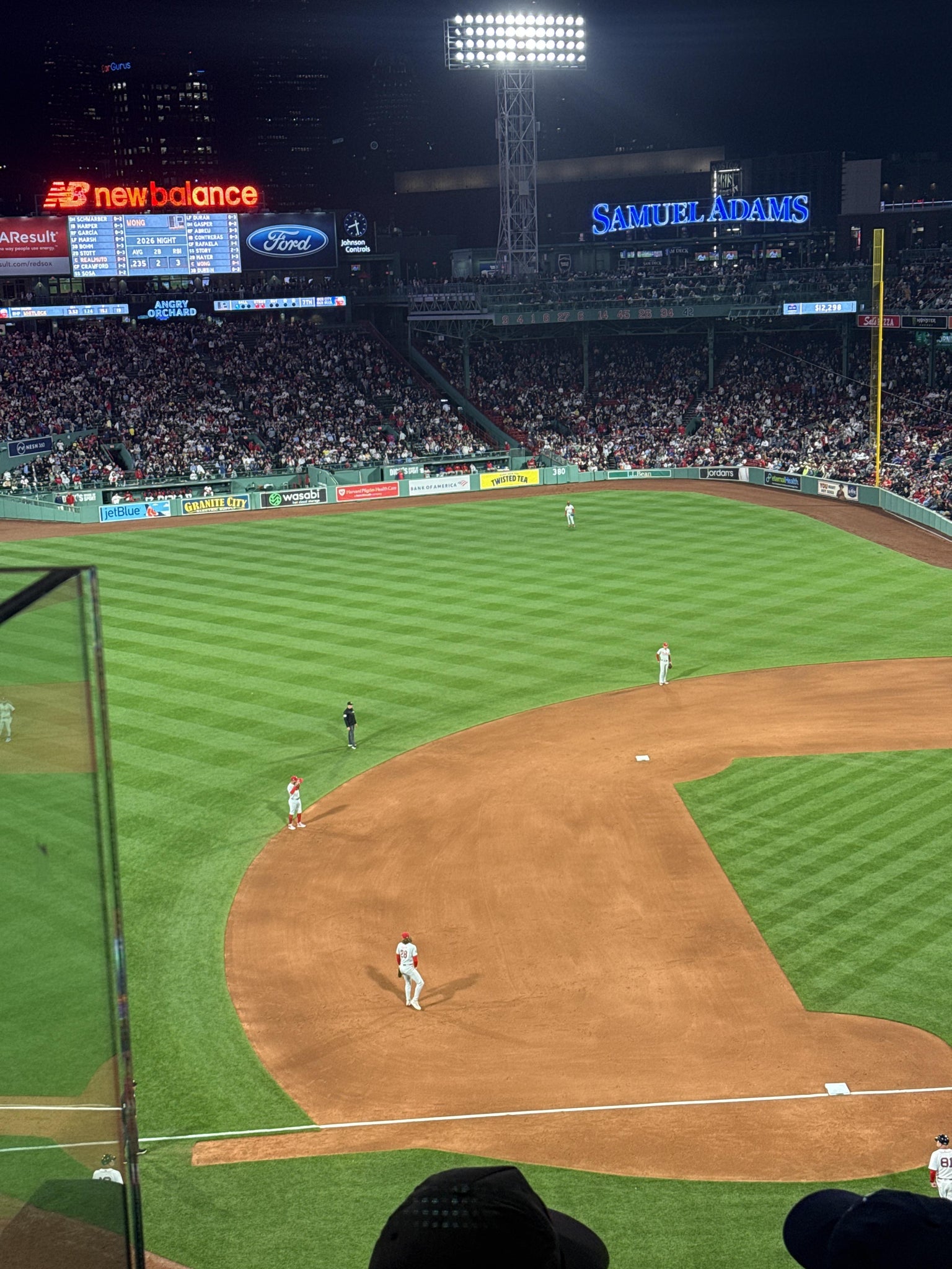 Vue réelle des fans prise de la Aura Pavilion 10 au site Fenway Park par Darran B
