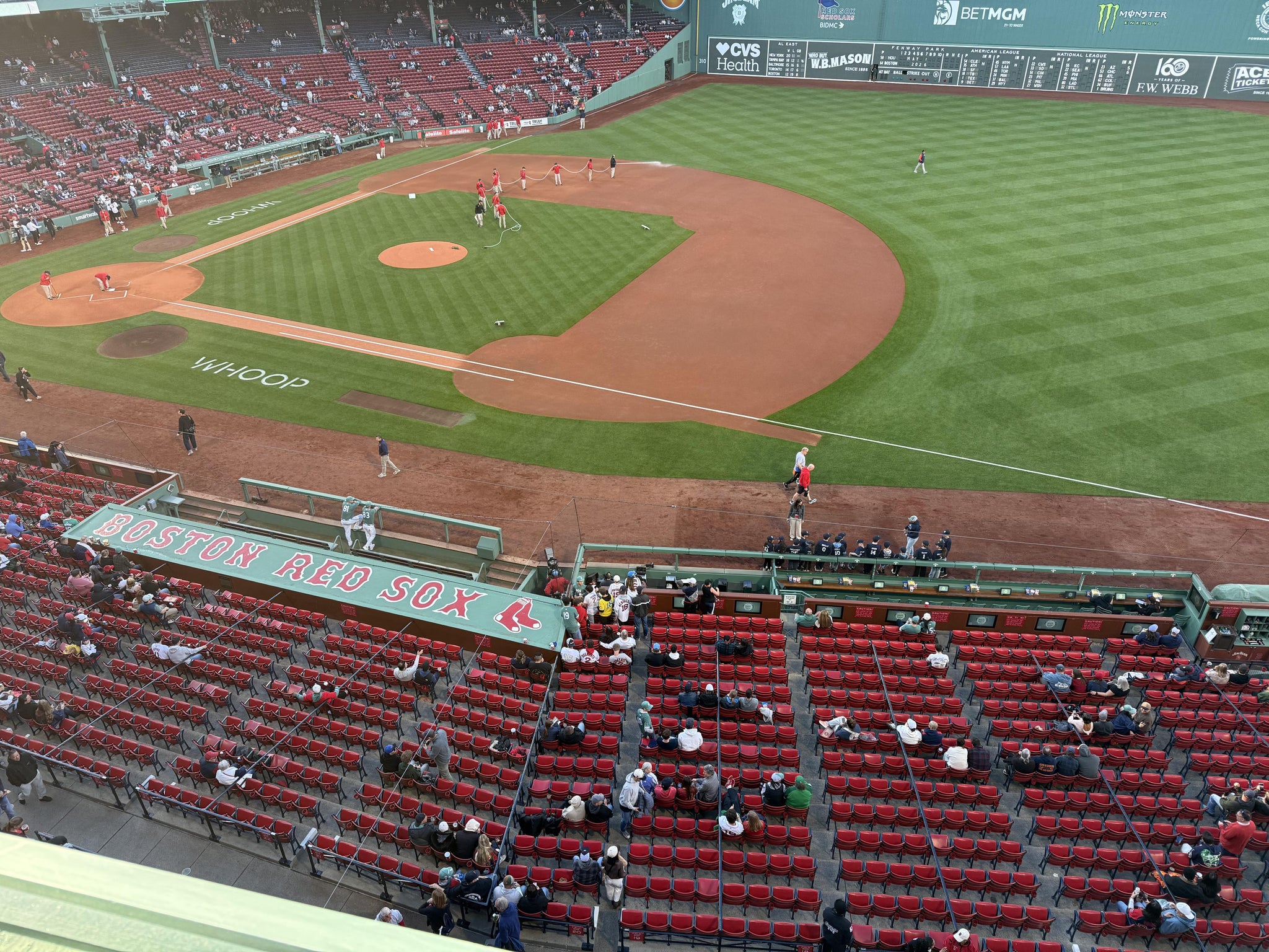 Real Fan View taken from Aura Pavilion 11 at Fenway Park by Chad M