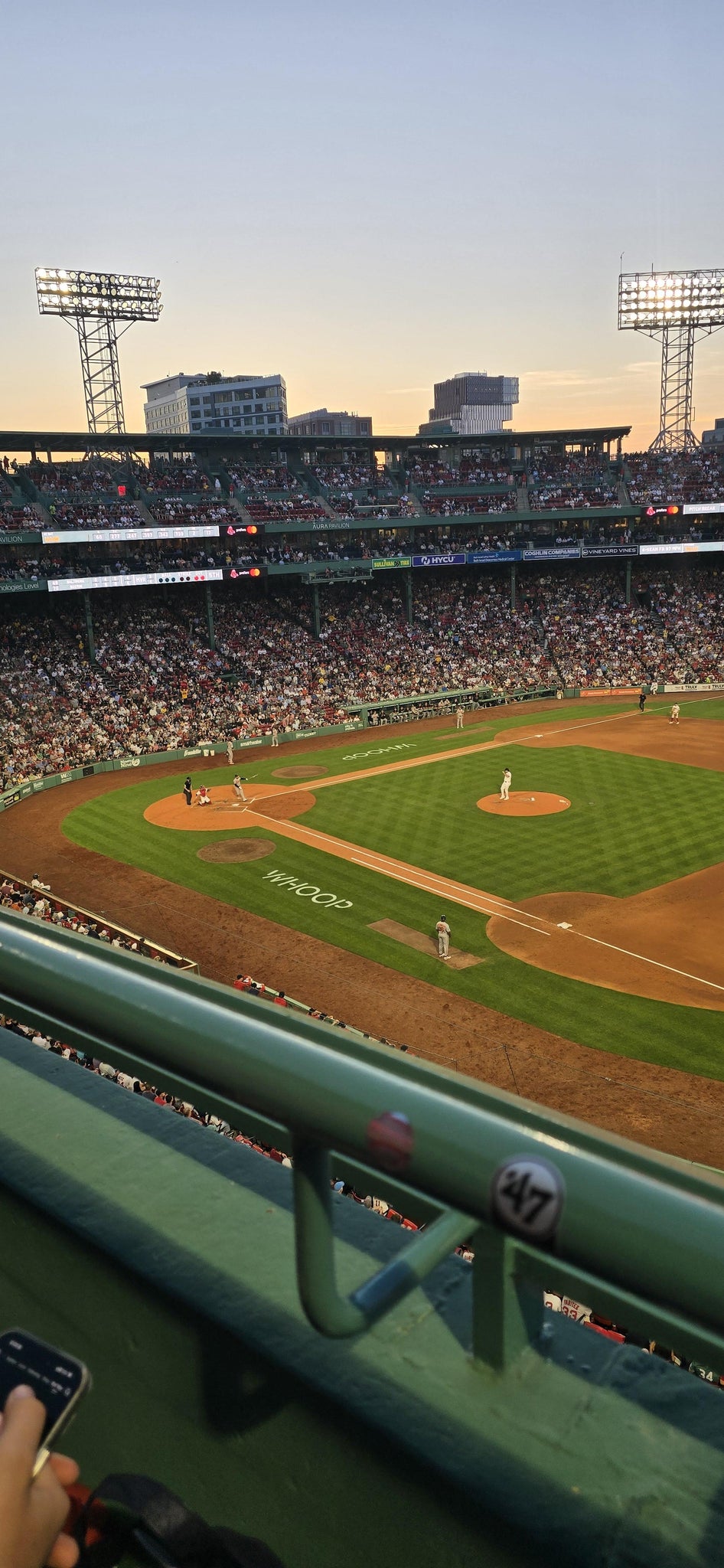 Real Fan View taken from Aura Pavilion 11 at Fenway Park by Sennen C