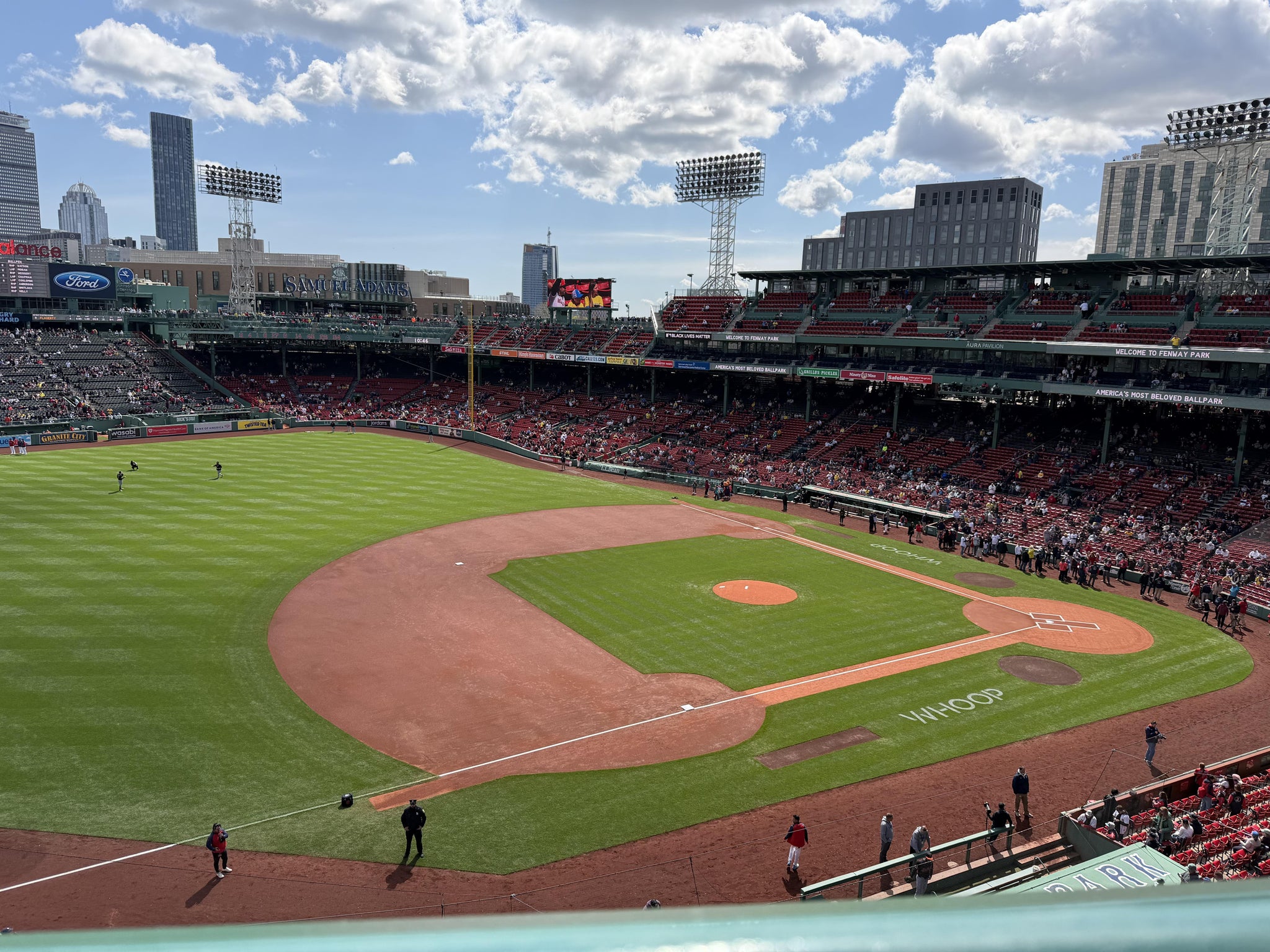 Real Fan View taken from Aura Pavilion 12 at Fenway Park by Scott W