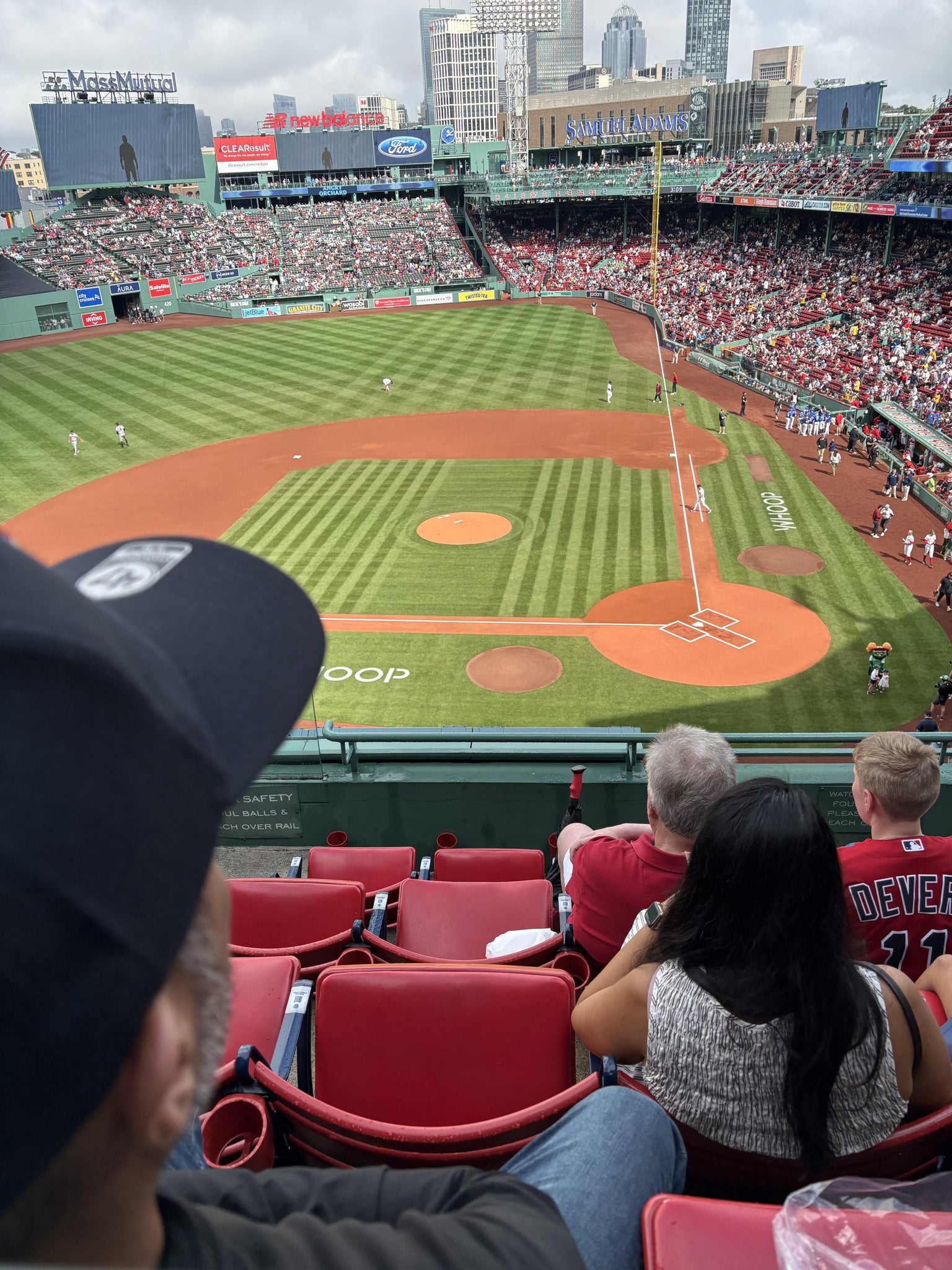Real Fan View taken from Aura Pavilion 2 at Fenway Park by Lauren B