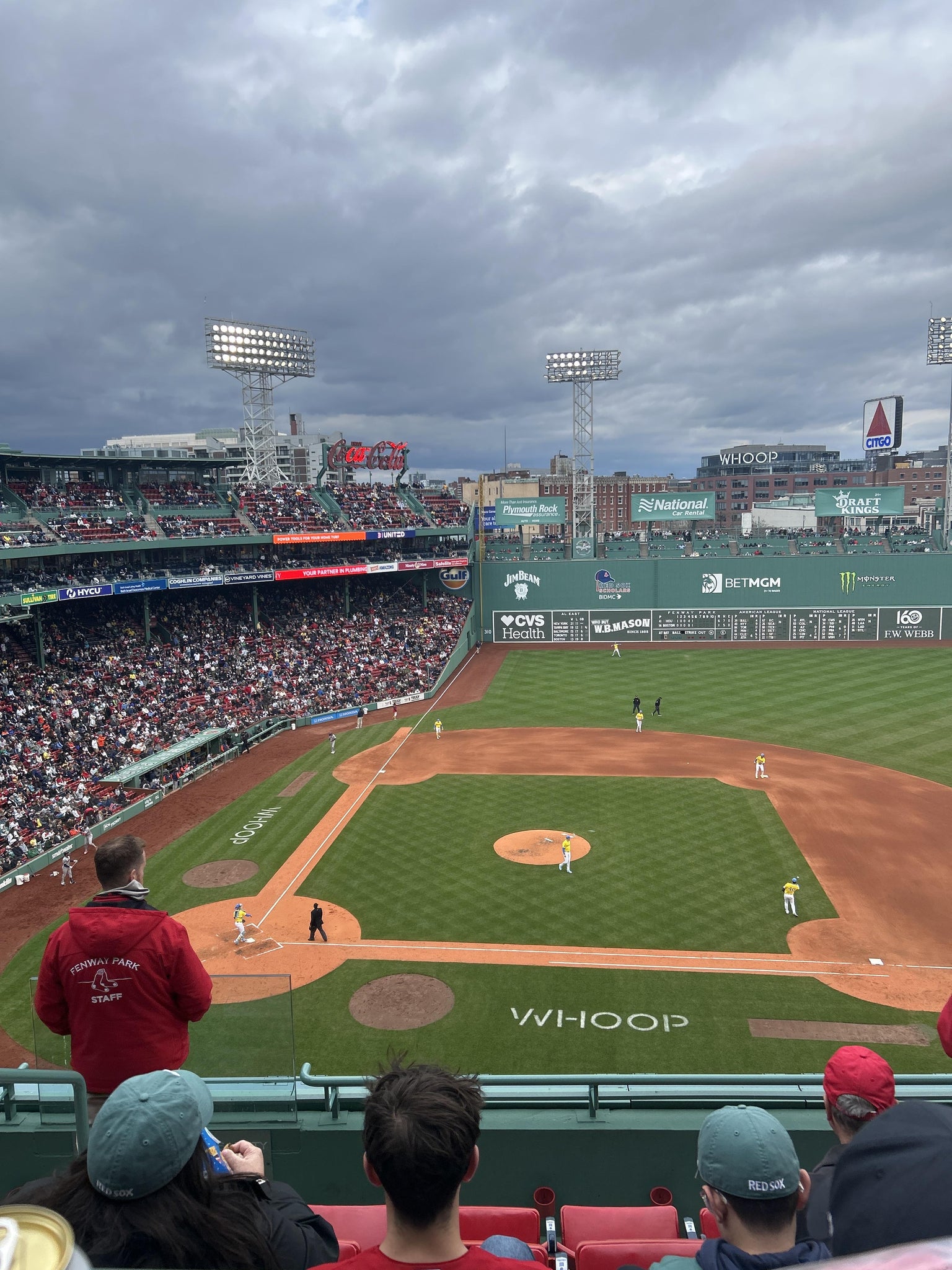 Real Fan View taken from Aura Pavilion 5 at Fenway Park by Jamie B