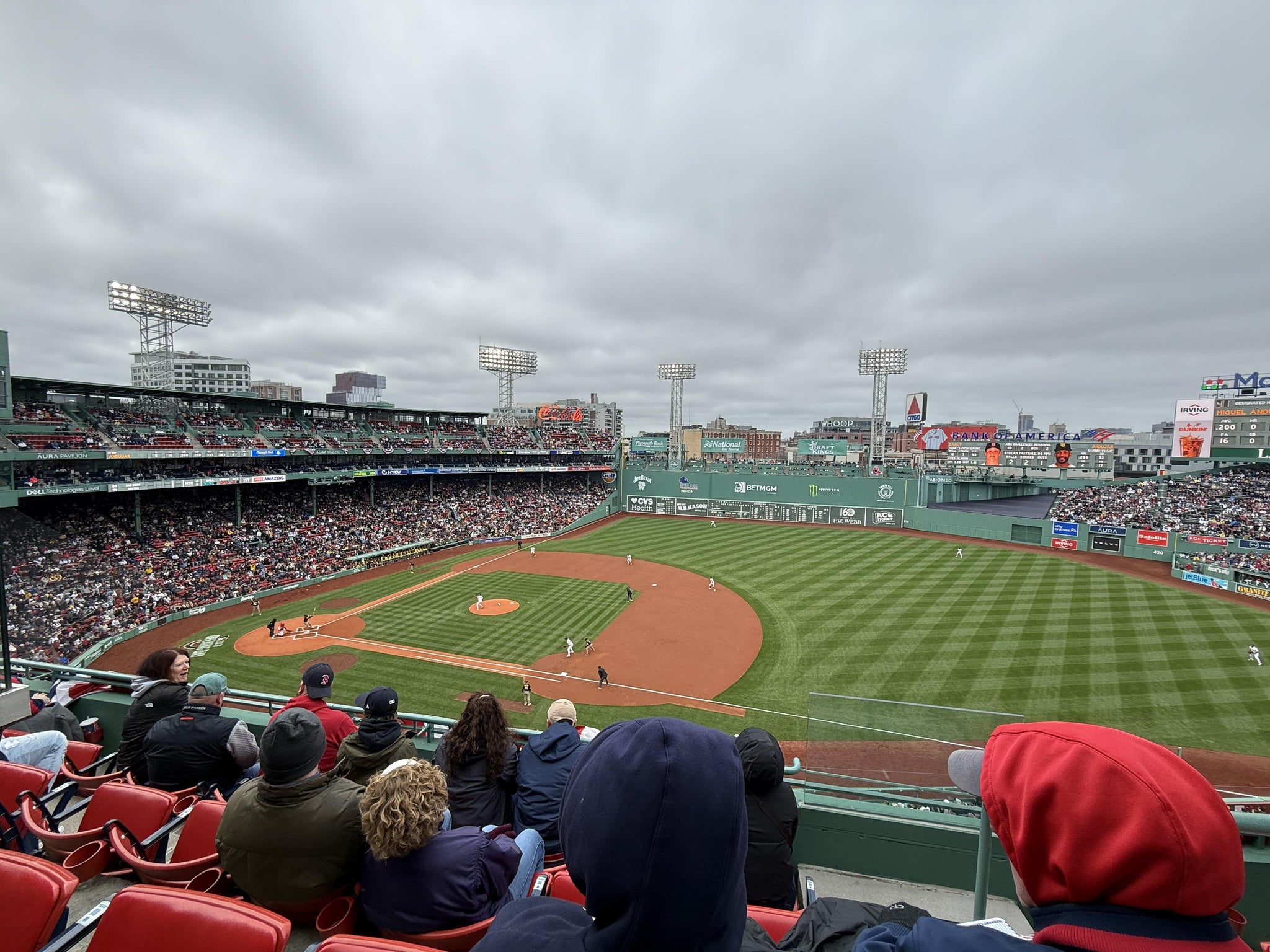 Real Fan View taken from Aura Pavilion 9 at Fenway Park by Andrea M