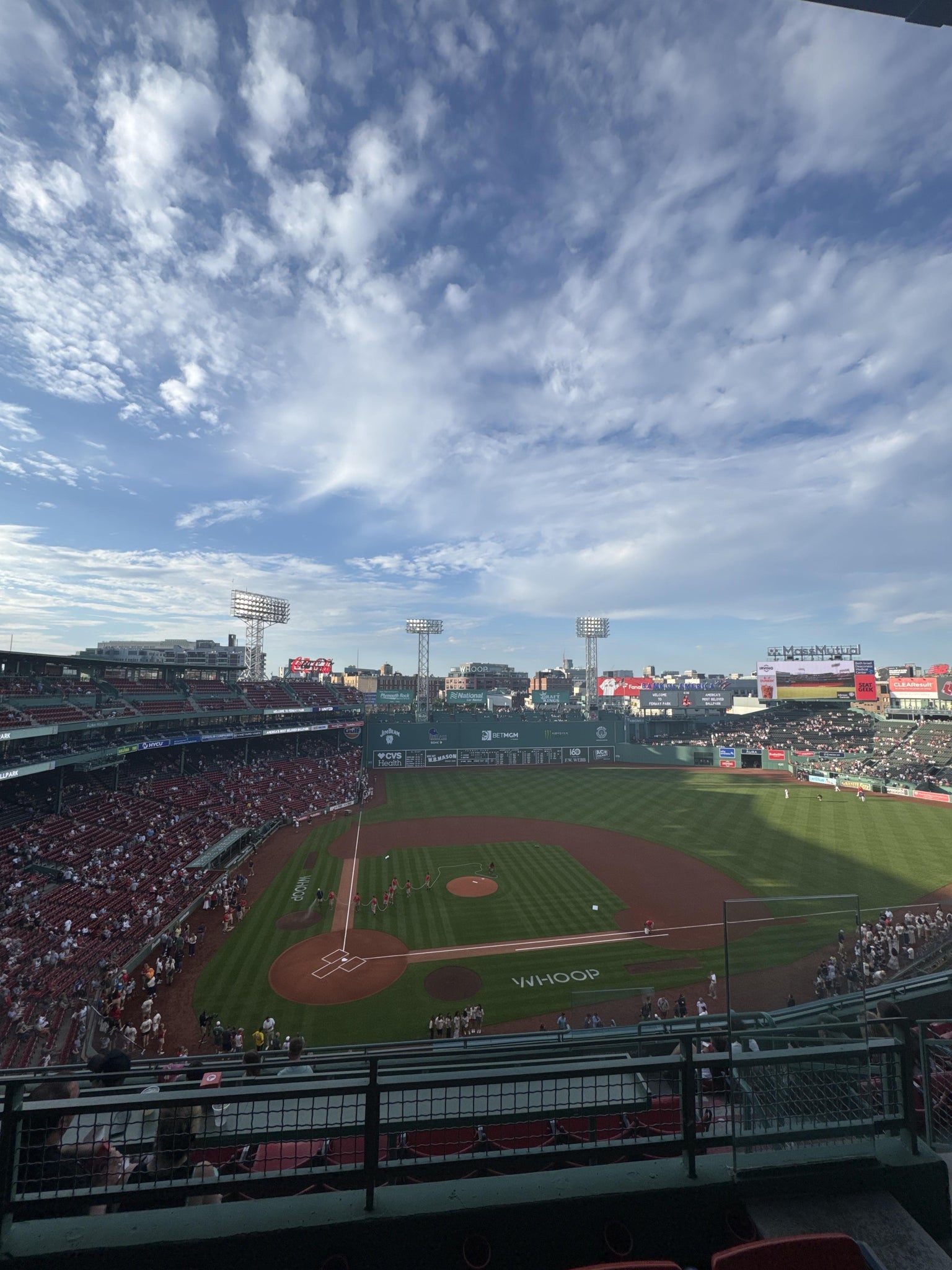 Real Fan View taken from Aura Pavilion Box 1 at Fenway Park by William S