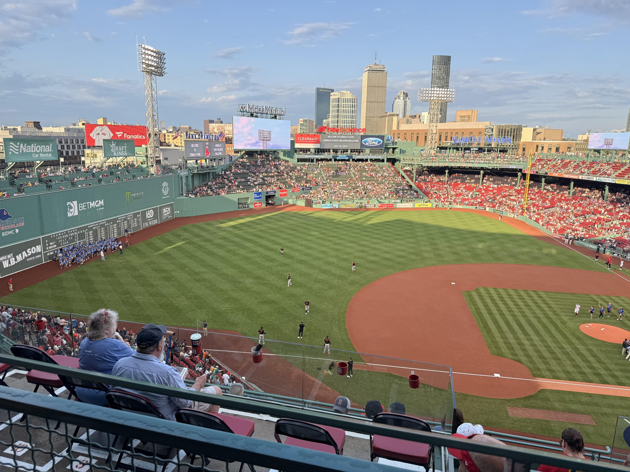 Vue réelle des fans prise de la Aura Pavilion Box 10 au site Fenway Park par Jon-paul H