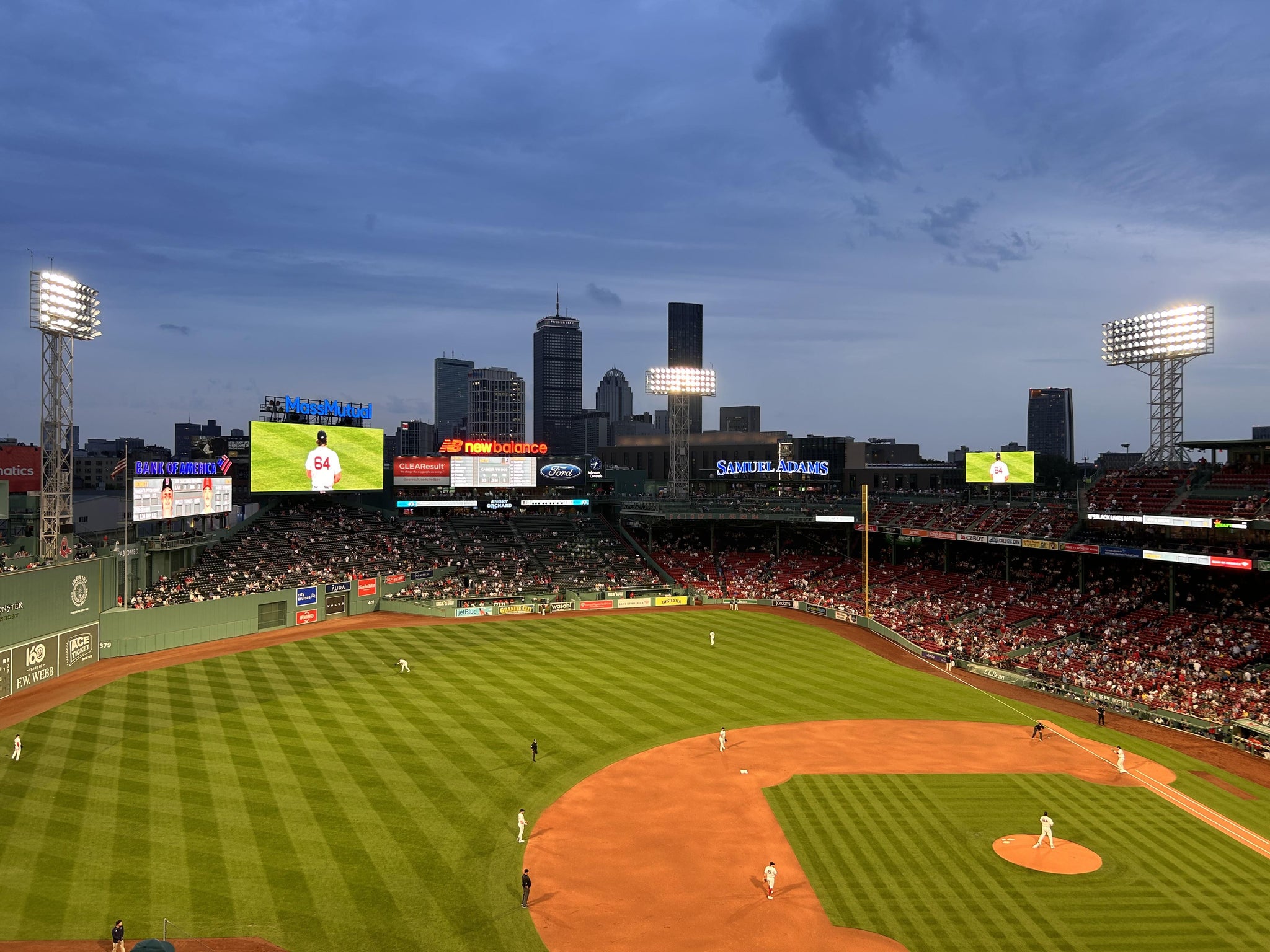 Real Fan View taken from Aura Pavilion Box 10 at Fenway Park by Aimee G