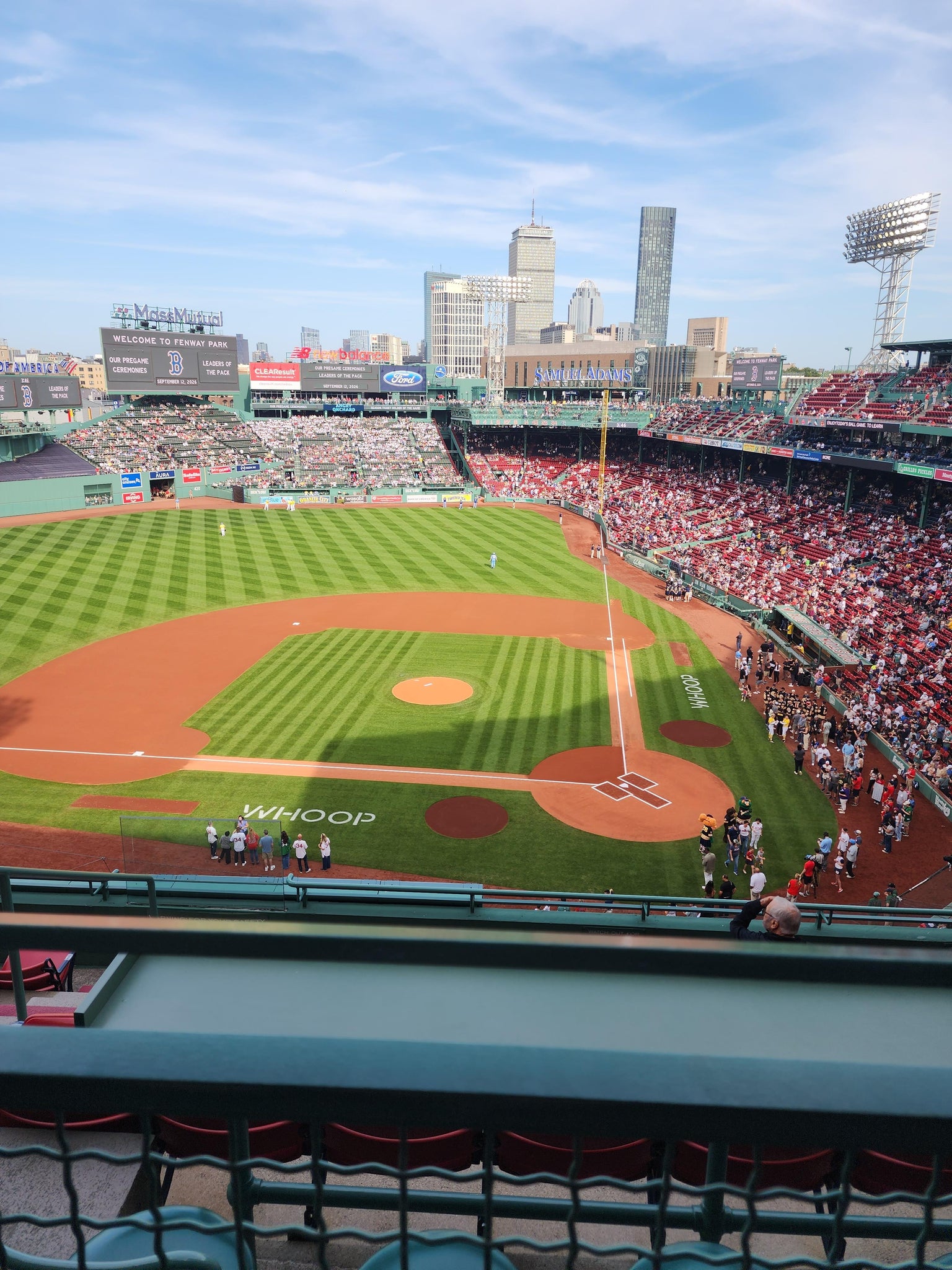 Real Fan View taken from Aura Pavilion Box 2 at Fenway Park by Kristen G