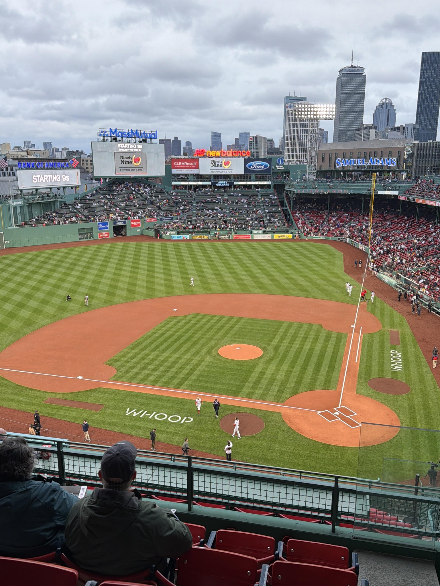 Real Fan View taken from Aura Pavilion Box 2 at Fenway Park by John S