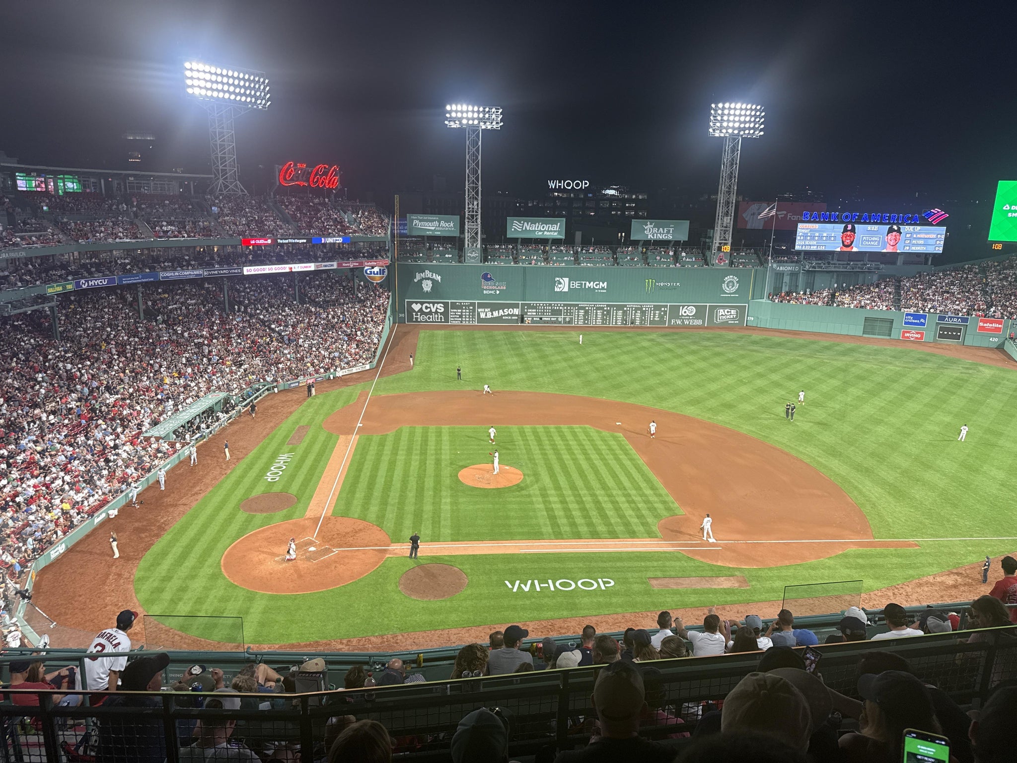 Real Fan View taken from Aura Pavilion Box 3 at Fenway Park by Bill W