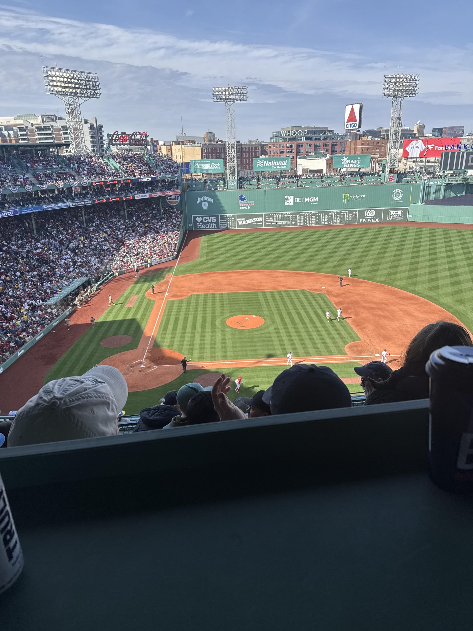 Real Fan View taken from Aura Pavilion Box 3 at Fenway Park by Kylie M